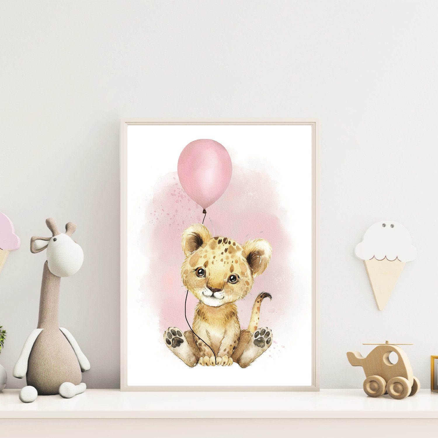 MeinBaby123® Poster Bilder Kinderzimmer, Poster Kinderzimmer Deko, Babyzimmer Deko, Spruch Wandbilder, Boho, Tiere – Bild 4 von 5