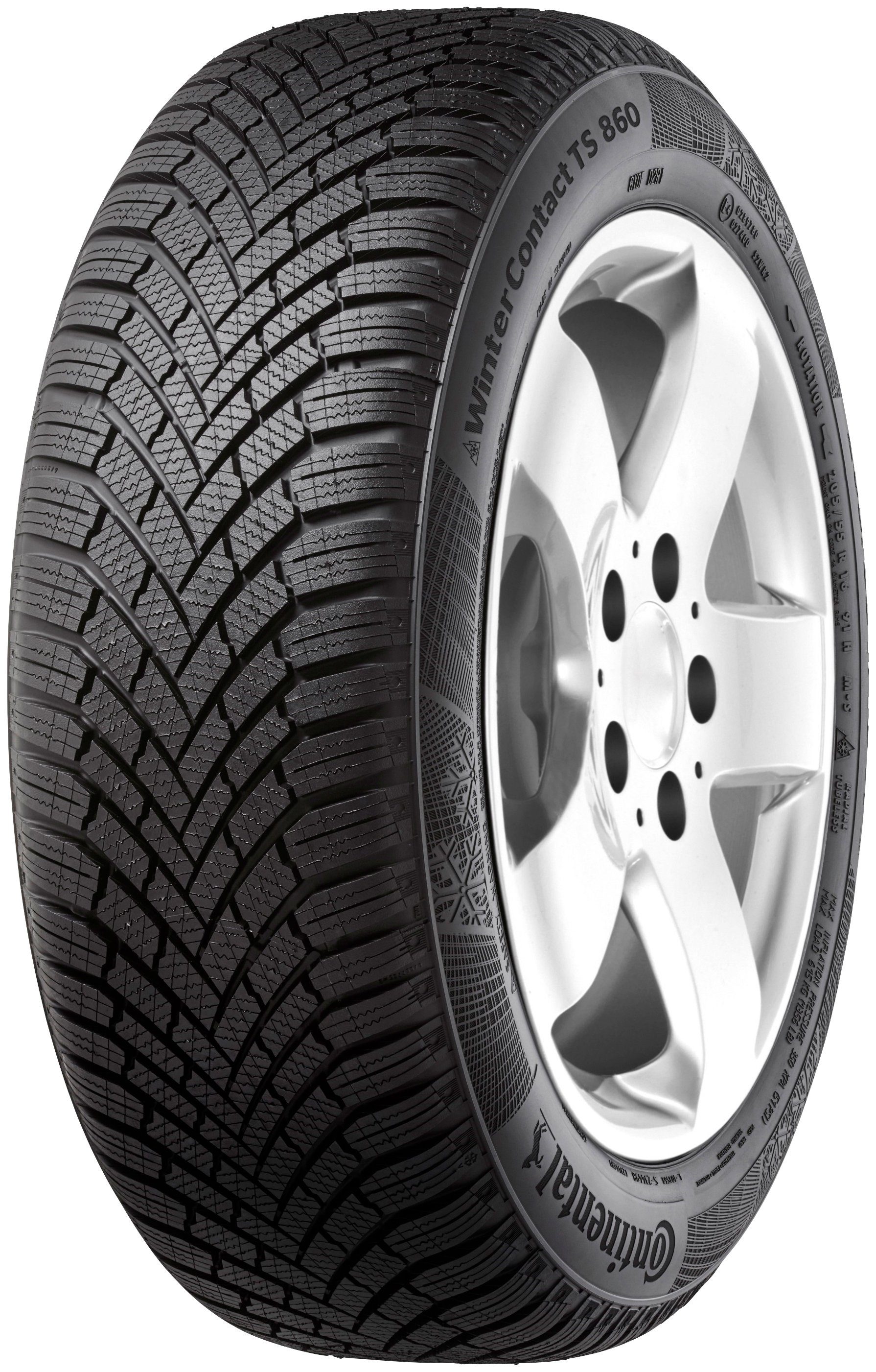 CONTINENTAL Winterreifen WinterContact TS 860, 1-St., 185/65 R14 86T