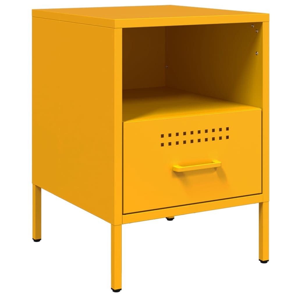 vidaXL Nachttisch Nachttisch Senfgelb 36x39x50,5 cm günstig online kaufen