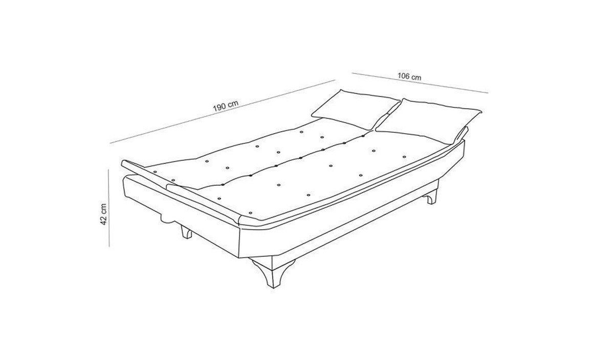 Skye Decor Sofa UNQ1350-3-Sitz-Sofa-Bett