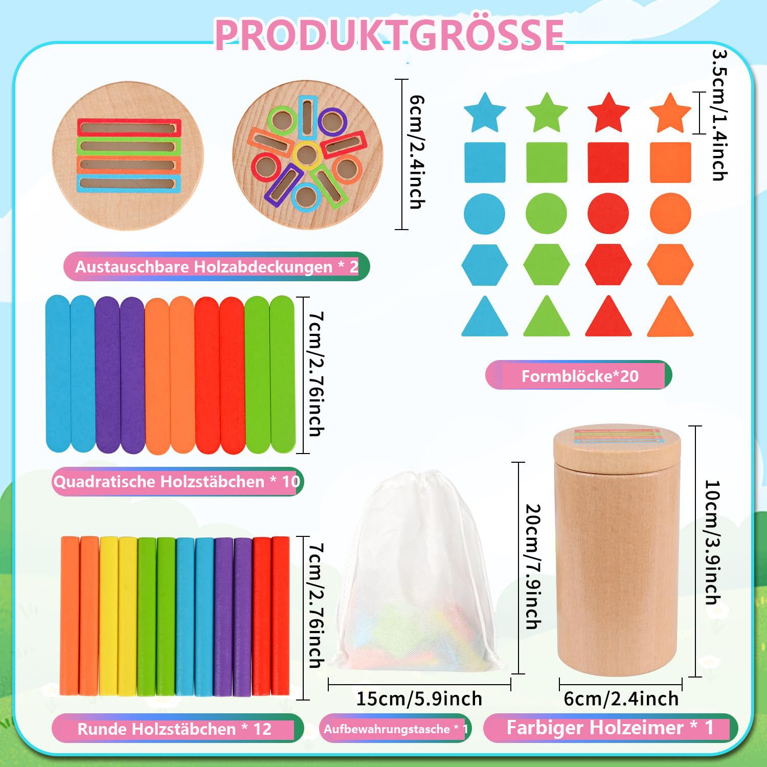 CLTYQ Lernspielzeug Lernspielzeug Montessori Spielzeug Kleinkind günstig online kaufen