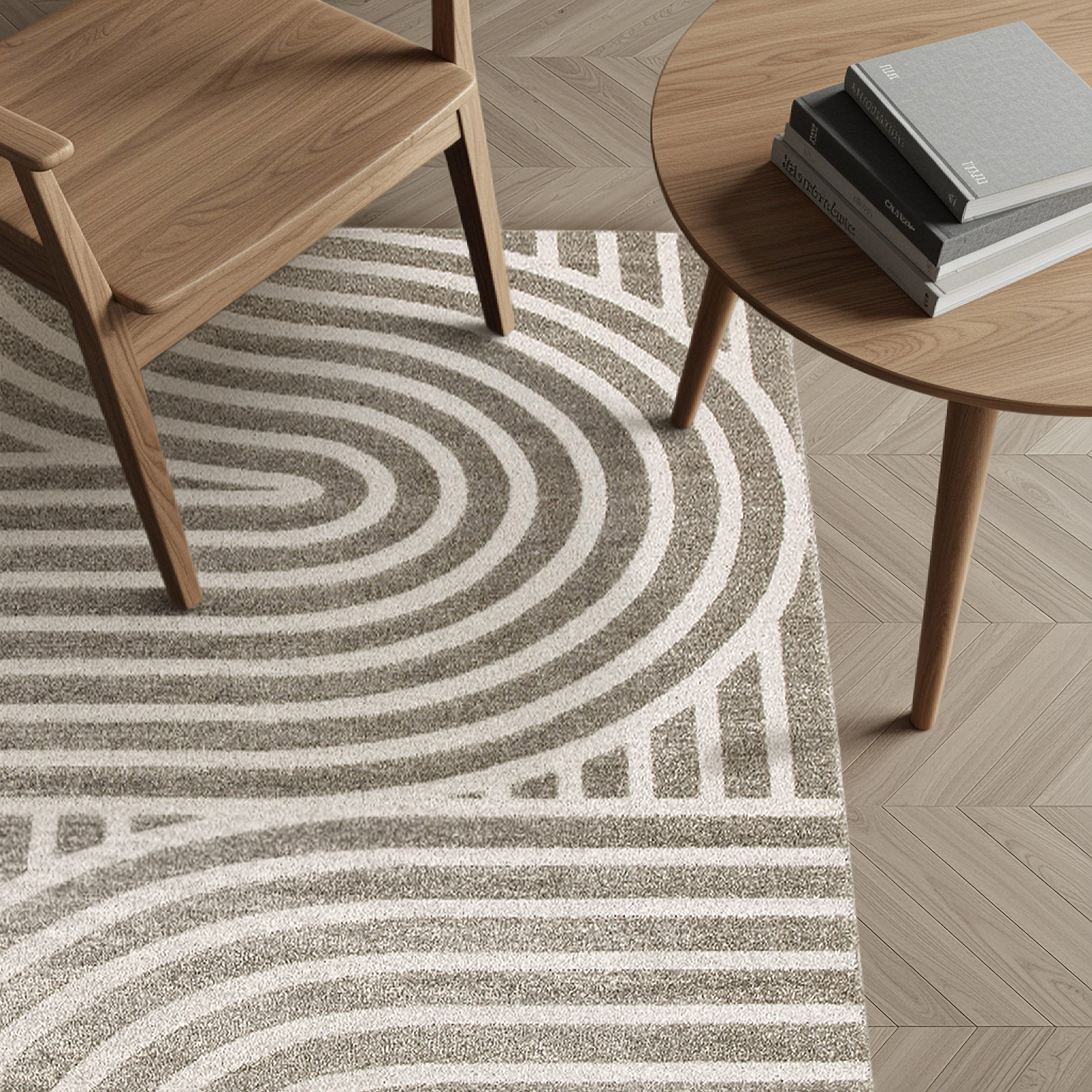 OTTO home Teppich Rubi, Supersoft, 3D- Design, weiche Haptik, rechteckig, Höhe: 9 mm, softer Kurzflor, pflegeleicht, Wohnzimmer, Esszimmer, Schlafzimmer