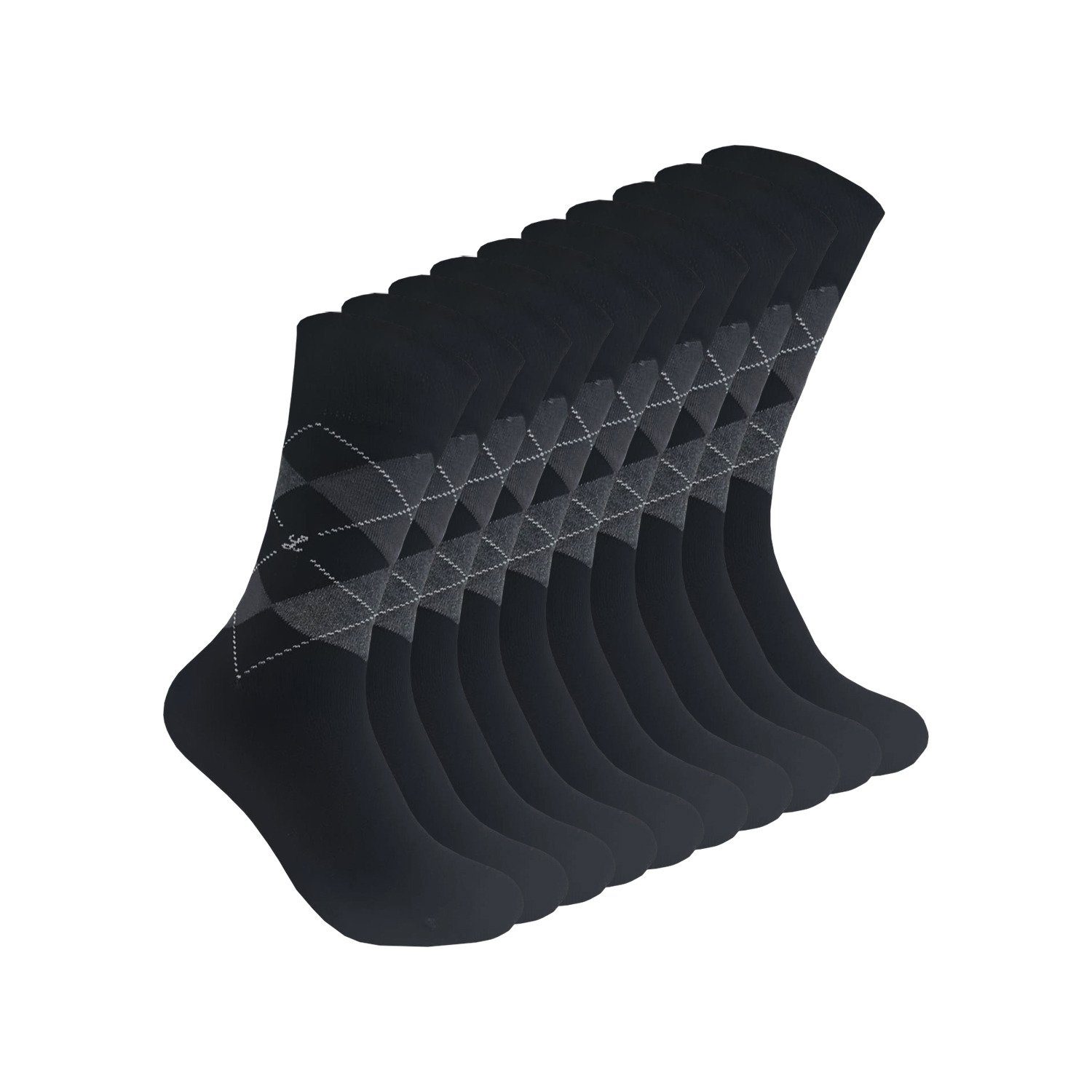 Max Lindner Diabetikersocken Max Linder Diabetikersocken ohne Gummi – 10 Paar, Made in Germany (10-Paar) mit Komfortbund "ohne Gummi"