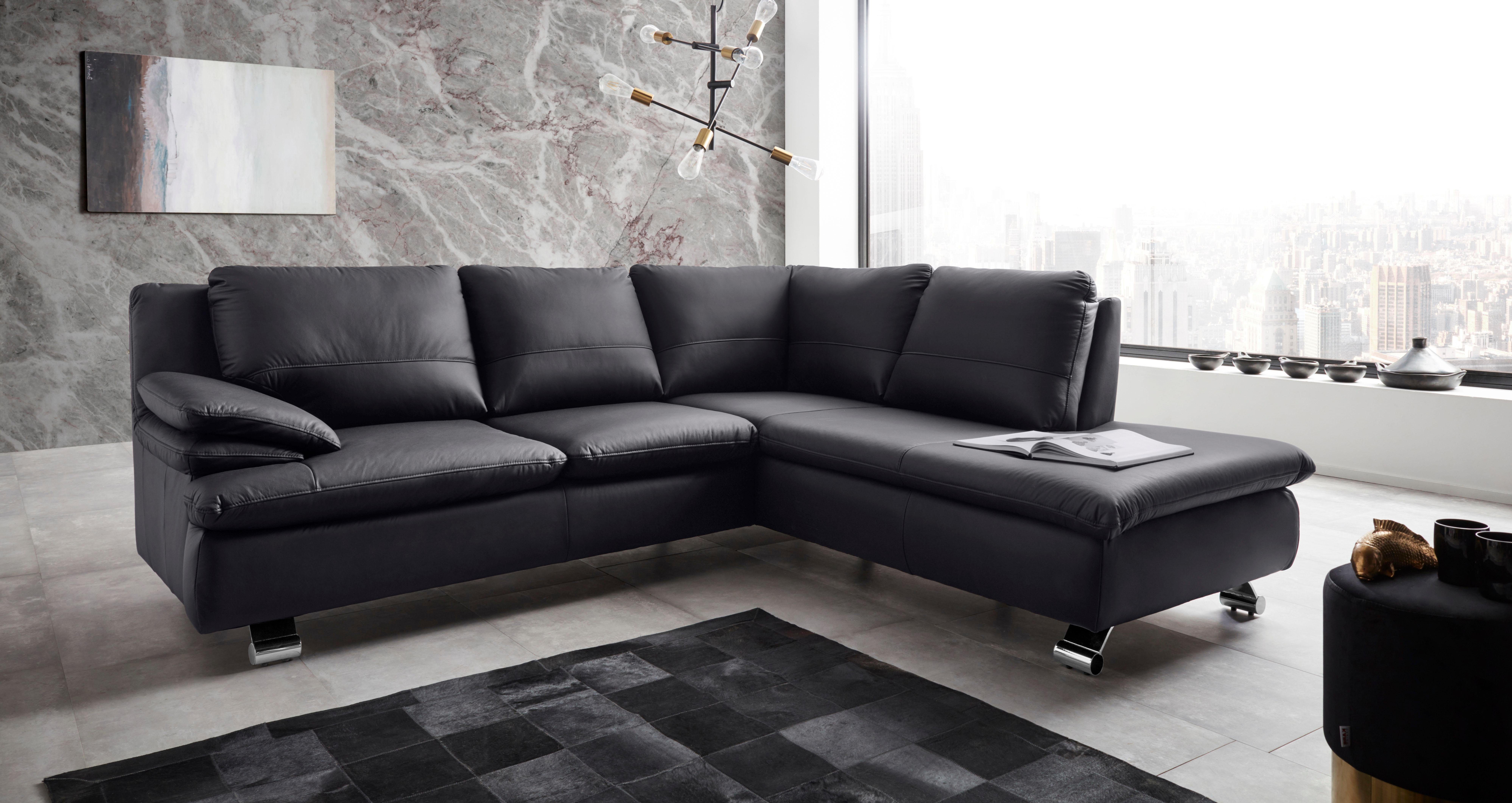 places of style ecksofa dover335 in echtleder otto