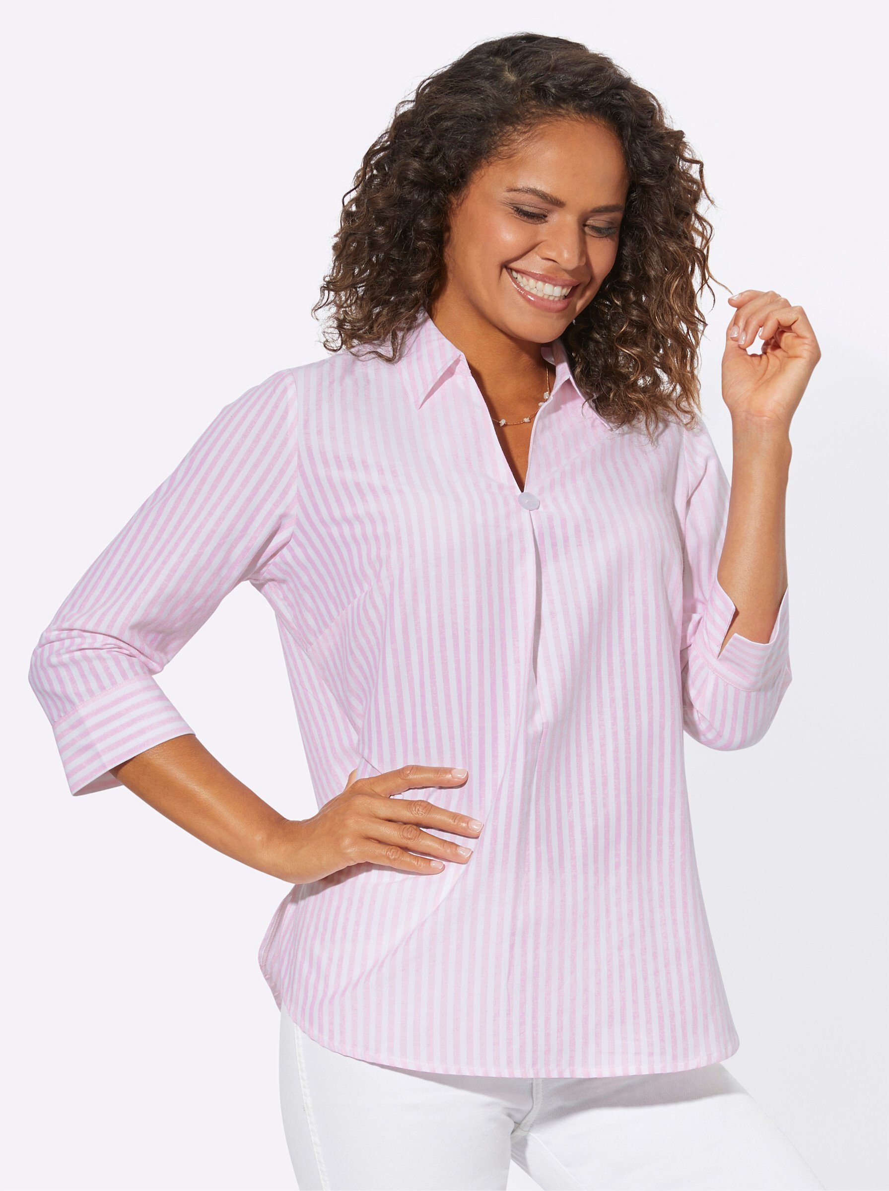 Witt Klassische Bluse Gestreifte Bluse . günstig online kaufen