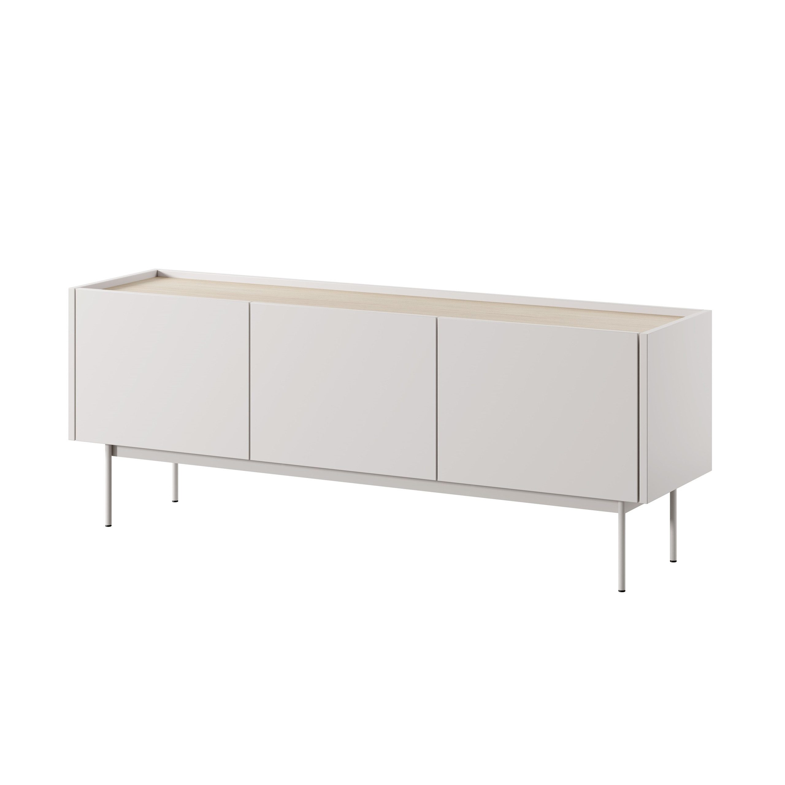 Masseno Lowboard Masseno TV-Schrank COLORE 144x37x55 cm gelb