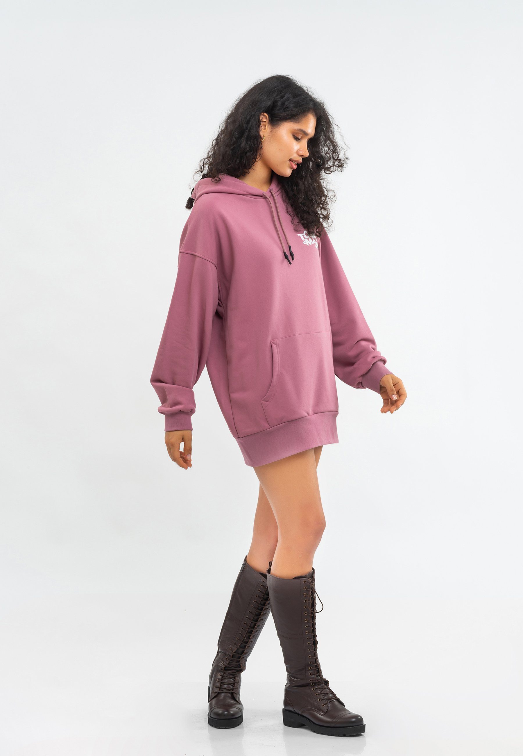Tom Barron Kapuzensweatshirt WOMEN OVERSIZE FIT TUNIC SWEATSHIRT