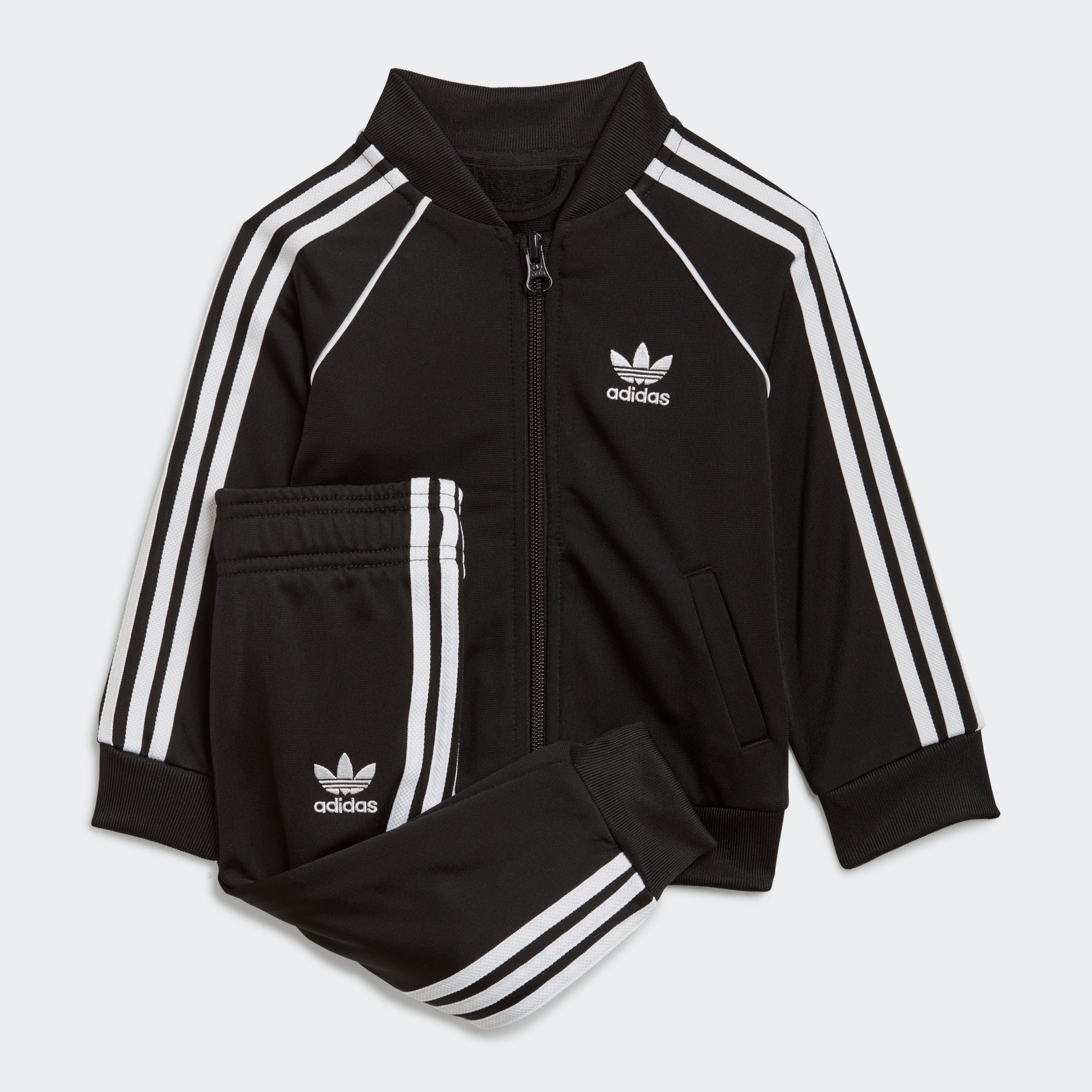 adidas Originals Trainingsanzug (2-tlg), Black ADICOLOR SST Kinder / White für