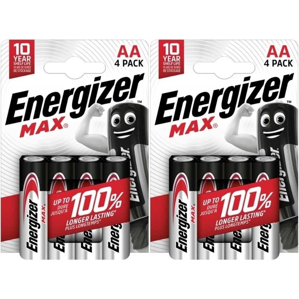 Energizer Energizer Max Plus Batterie AA Alkali Batterie 1,5 V 1800mAh Batterie, (1.5 V V), Power ohne Risiko. Kein Auslaufen. Garantiert.