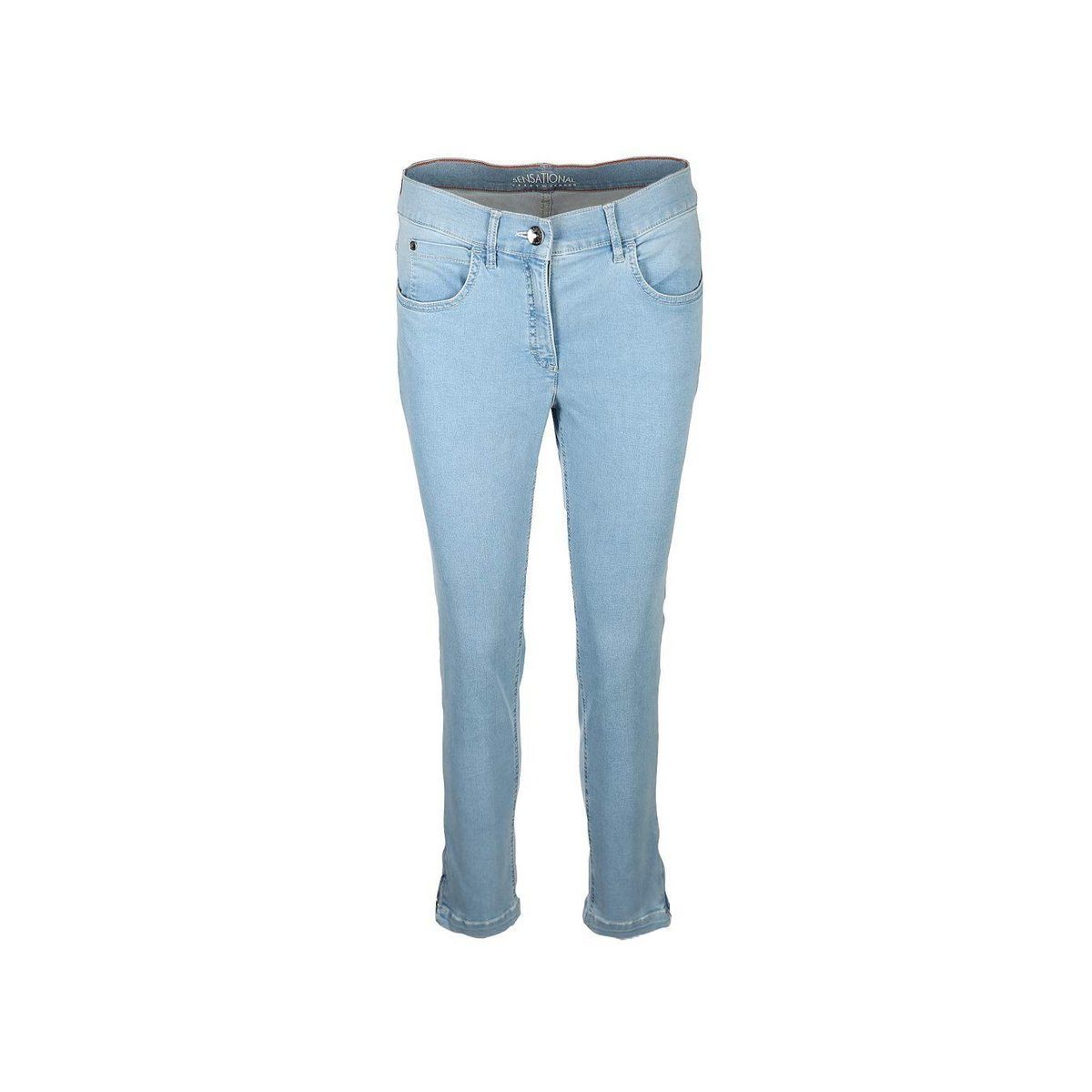 blau 5-Pocket-Jeans Zerres (1-tlg)