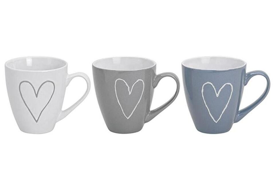 EK Germany Tasse Jumbo-Kaffeebecher "Herz" Keramik 400 ml, 11 cm, 1-tlg.