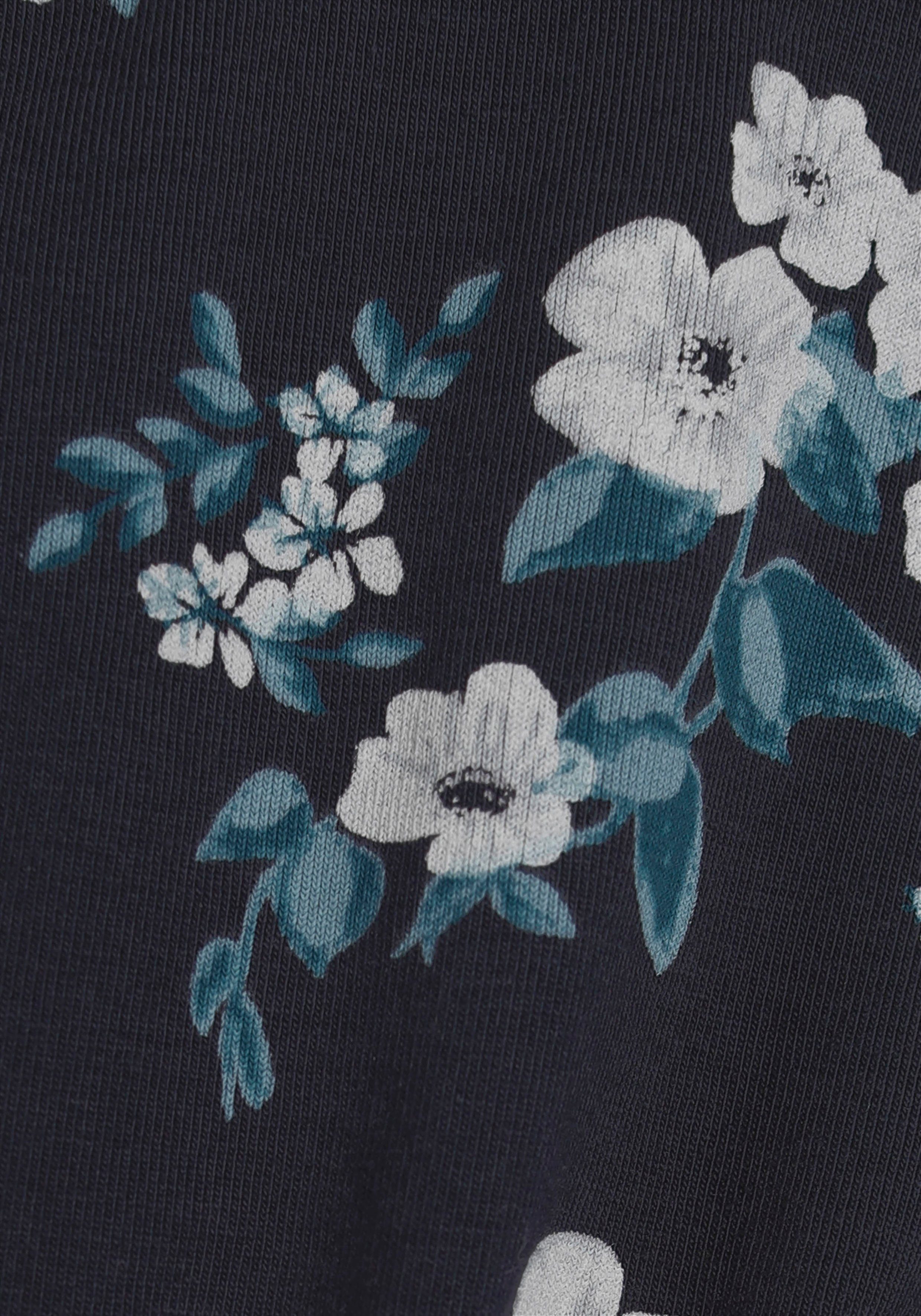 KIDSWORLD Jerseykleid - Skaterkleid mit Blumen bedruckt festliche Anlässe, kniefreie Länge, modisch, aus Jerseystoff