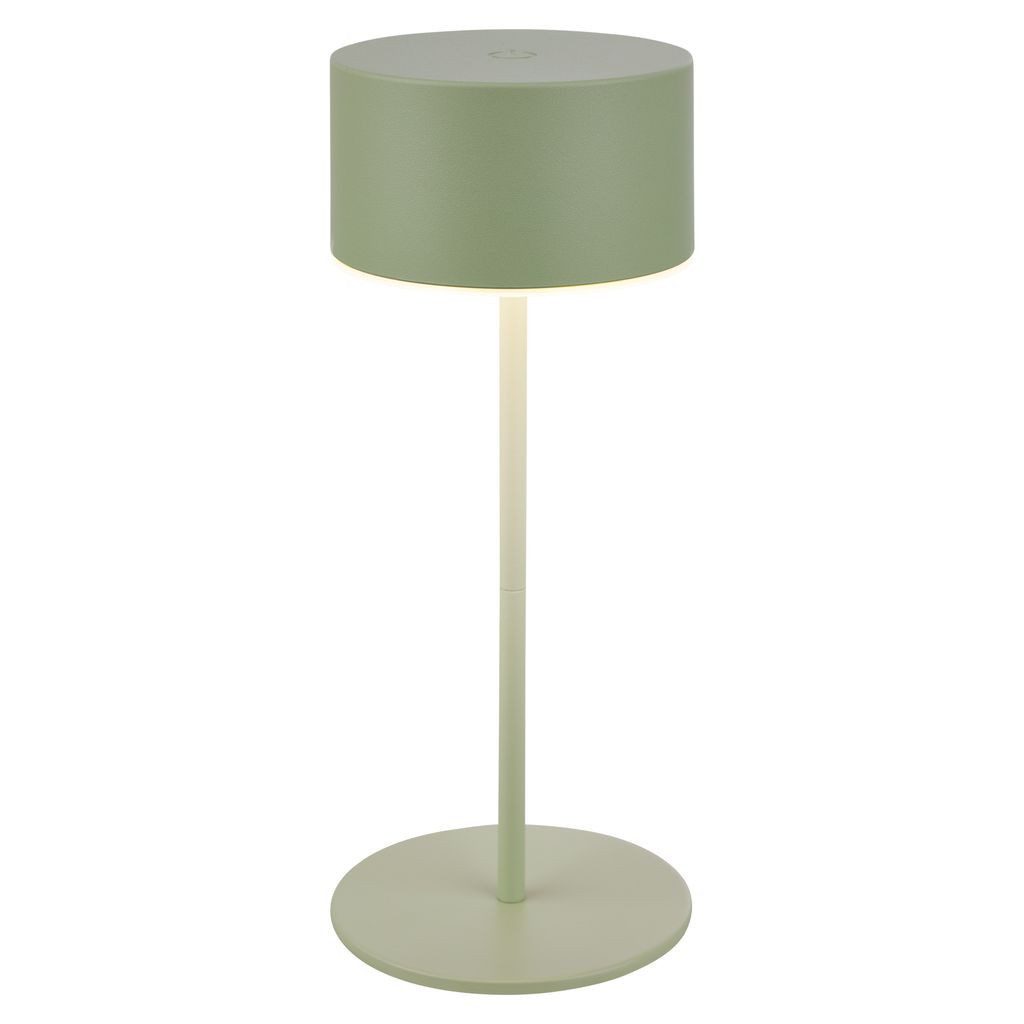 Briloner Leuchten Tischleuchte Tischlampe kabellos Akku USB-C dimmbar Touch, LED wechselbar, 8x19 cm, Akku tauschbar, Indoor/Outdoor, Wohnzimmer, Flur, Balkon