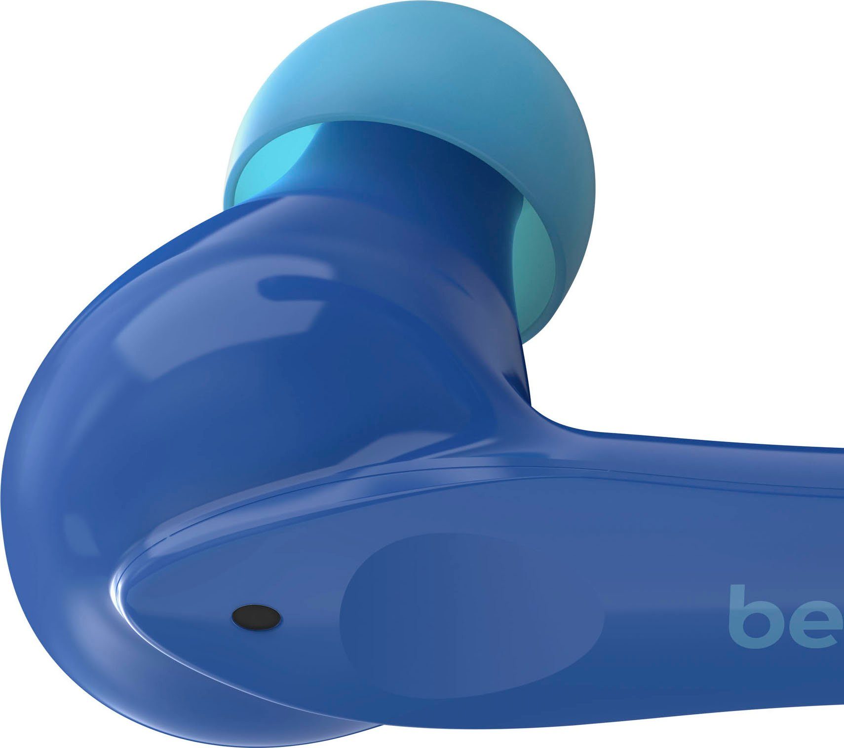 Belkin wireless dB - 85 begrenzt; (auf Kopfhörer) am NANO In-Ear-Kopfhörer blau SOUNDFORM Kinder Kopfhörer