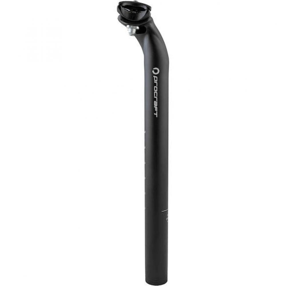 Sattelstütze Procraft Sattelstütze Classic 2-Bolt Ø 31,8 x 350 mm Schwarz - Gekröpf
