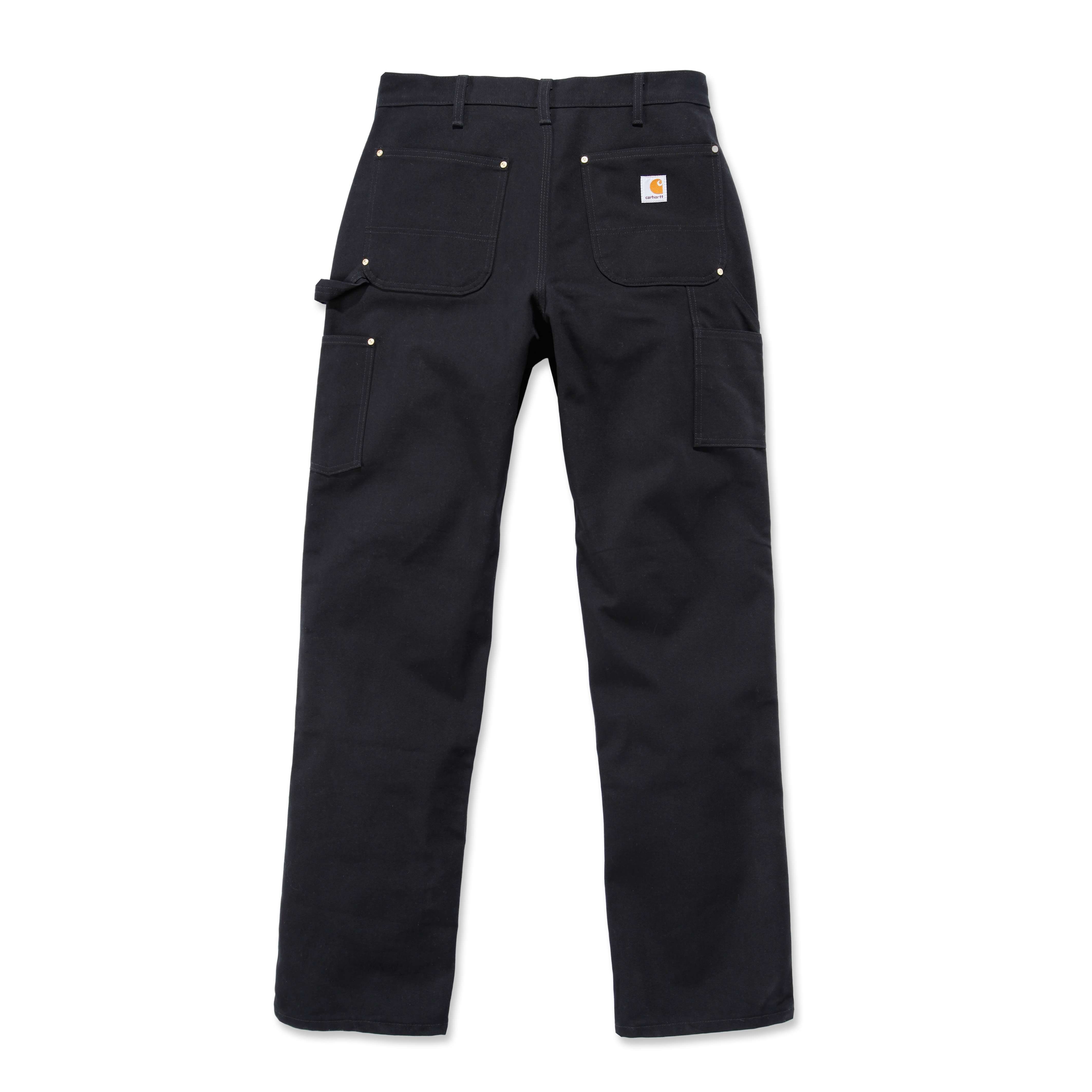B01 Logger, Loose Carhartt Double Schwarz Arbeitshose Fit Front