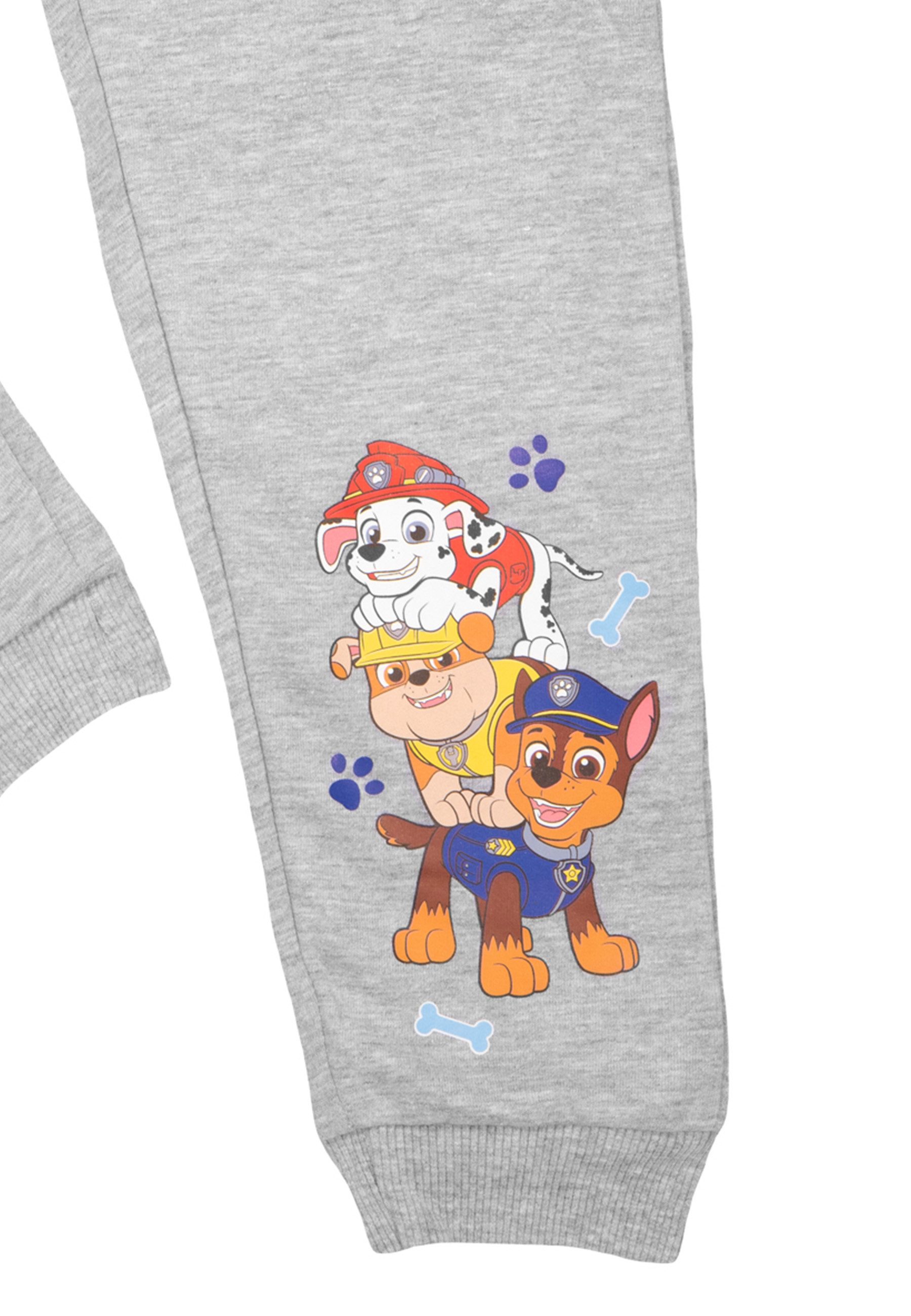 United Labels® Jogginghose Paw Patrol - Chase, Marshall & Rubble - Knochen & Tatzen