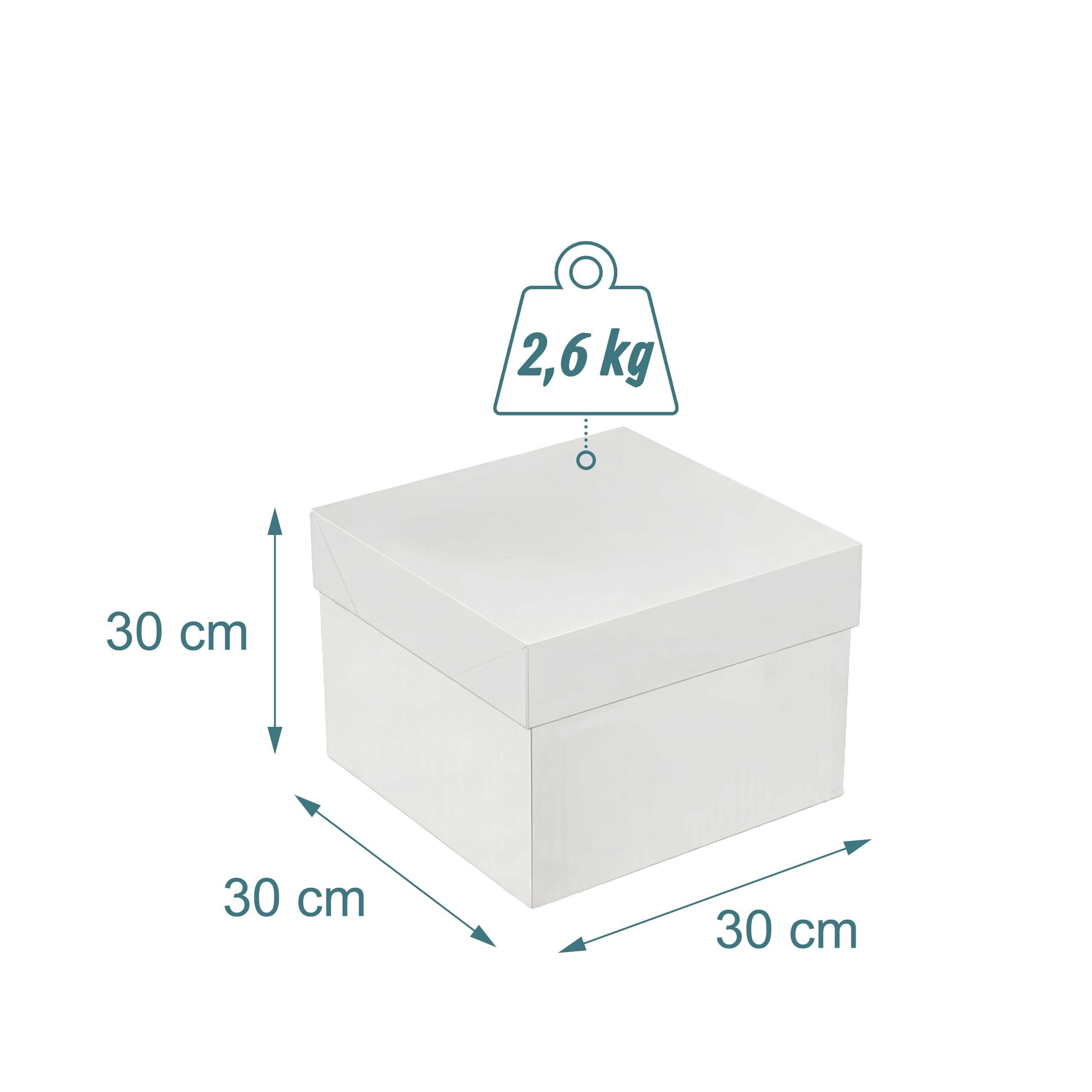 relaxdays Kuchentransportbox Tortenbox Set mit Cakeboards, Pappe, (2-tlg), 2er Pack – Bild 4 von 5