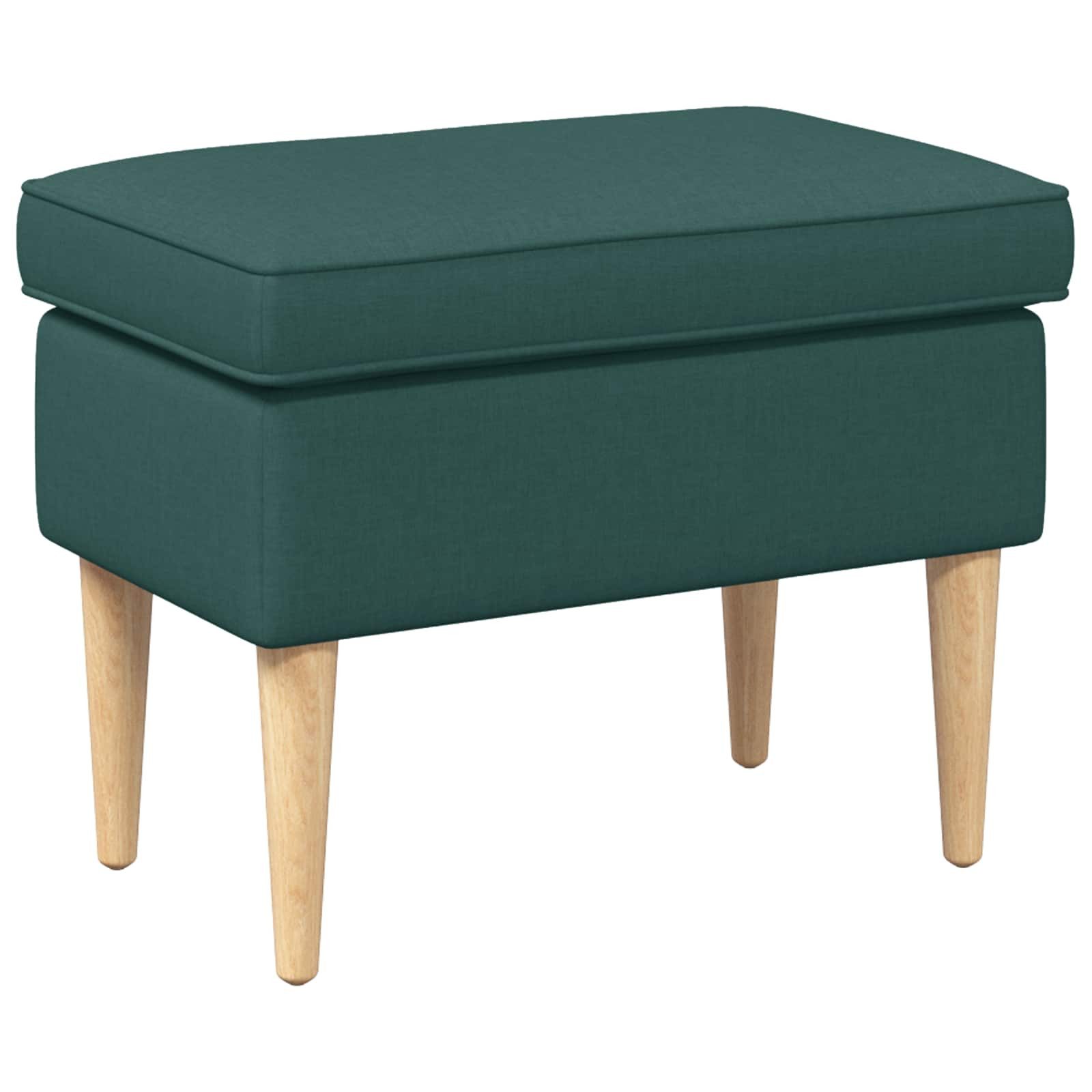 vidaXL Fußhocker 55 x 35 x 41 cm Hocker 55x35x41 cm 100 Polyester Sperrholz