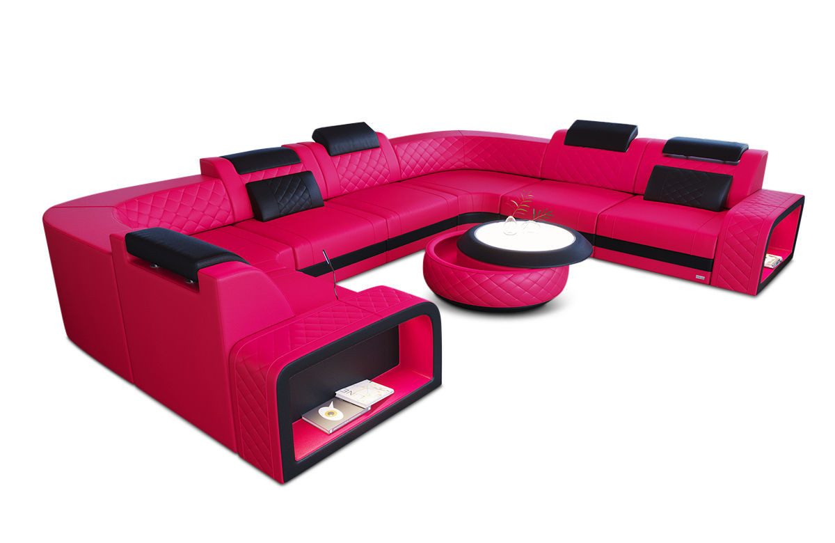 Sofa Dreams Wohnlandschaft Ledersofa Foggia U günstig online kaufen