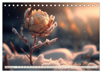 CALVENDO Wandkalender Blumen Traum (Tischkalender 2025 DIN A5 quer), CALVENDO Monatskalender