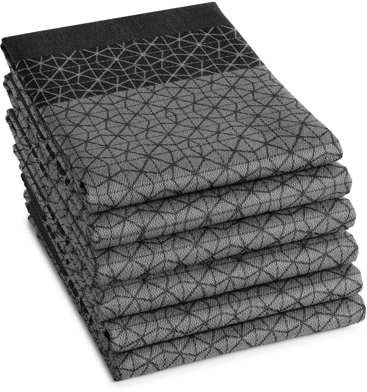 DDDDD Geschirrtuch Chrystal, (Set, 6-tlg), Jacquard-Gewebe, günstig online kaufen