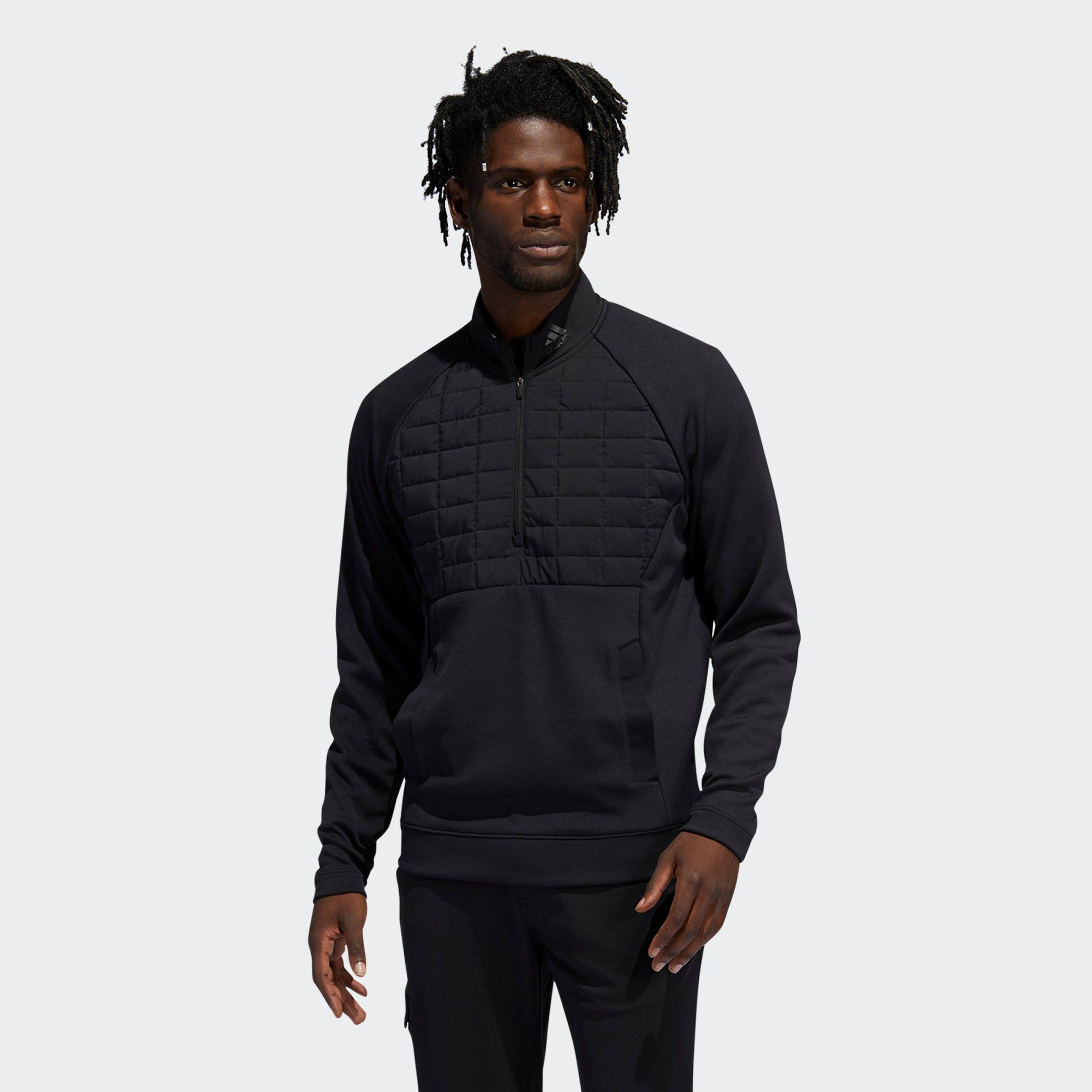 quarter zip pullover black