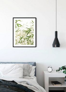 Komar Poster Bamboo Leaves, Blätter, Pflanzen (1 St), Kinderzimmer, Schlafzimmer, Wohnzimmer