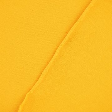 SCHÖNER LEBEN. Stoff Baumwolljersey Organic Bio Jersey einfarbig gelb 1,5m Breite, allergikergeeignet