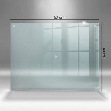 Tulup Herd-Abdeckplatte Induktionsschutz Glas Spritzschutz Glasschneideplatte Transparent, (1 tlg), Gummifüße