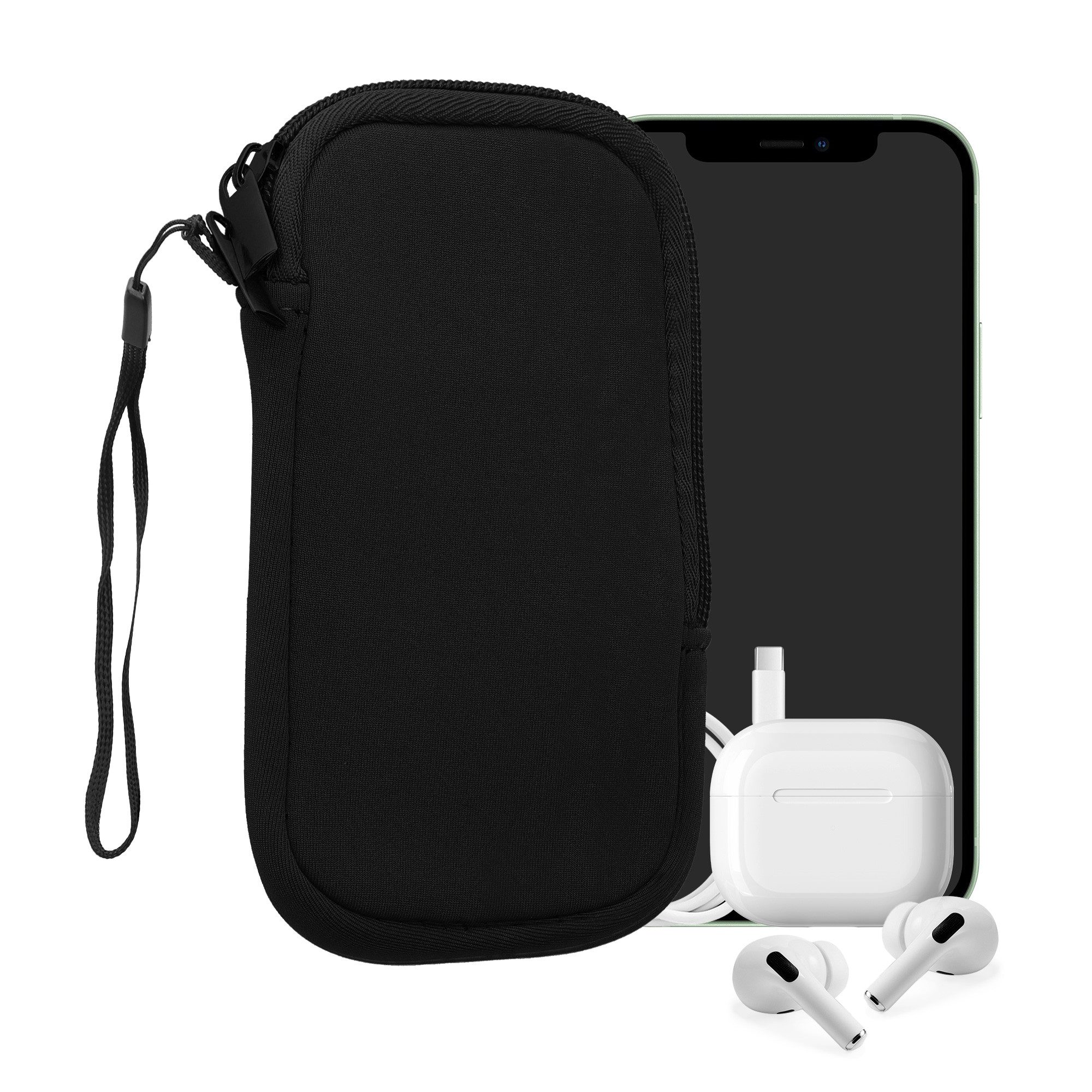 kwmobile Handytasche Handytasche für Smartphones XS - 3,5/4" (1-tlg), Neopren Handy Hülle - Handy Tasche Sleeve Pouch