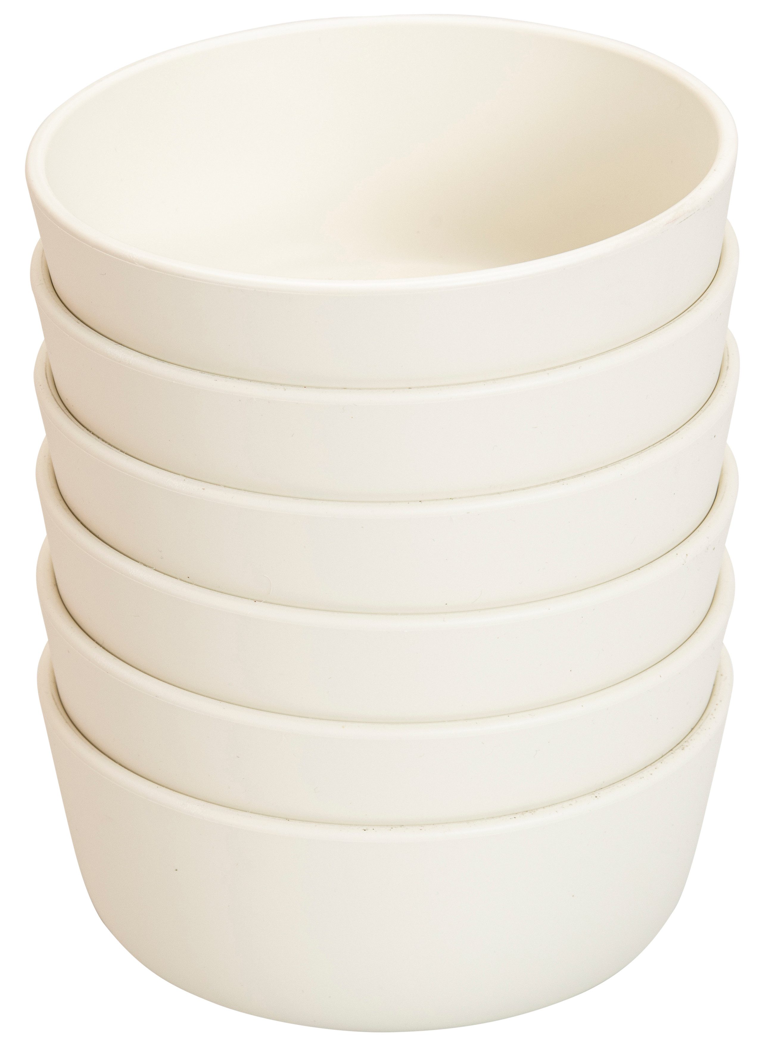 Betzold Geschirr-Set Schüssel-Set 6-tlg - bruchsicher & spülmaschinenfest, Biokunststoff