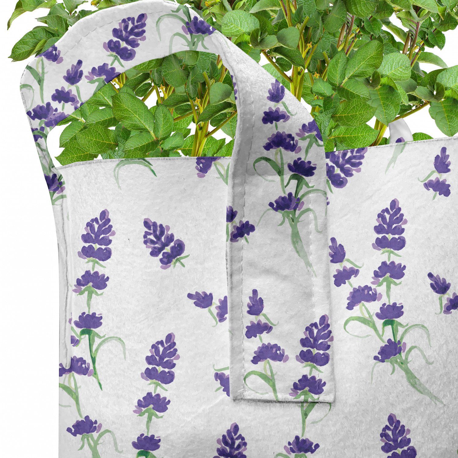 Abakuhaus Lavendel für Pflanzkübel Pflanzen, mit Aquarell-Kunst-Werk hochleistungsfähig Griffen Stofftöpfe