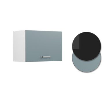 Vicco Schranksystem R-Line, Blau-Grau/Weiß, 60 cm mit Lifttür