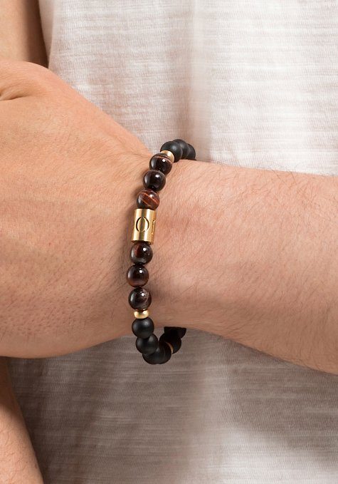 JOOP! Armband 2034754, mit Tigerauge bra...