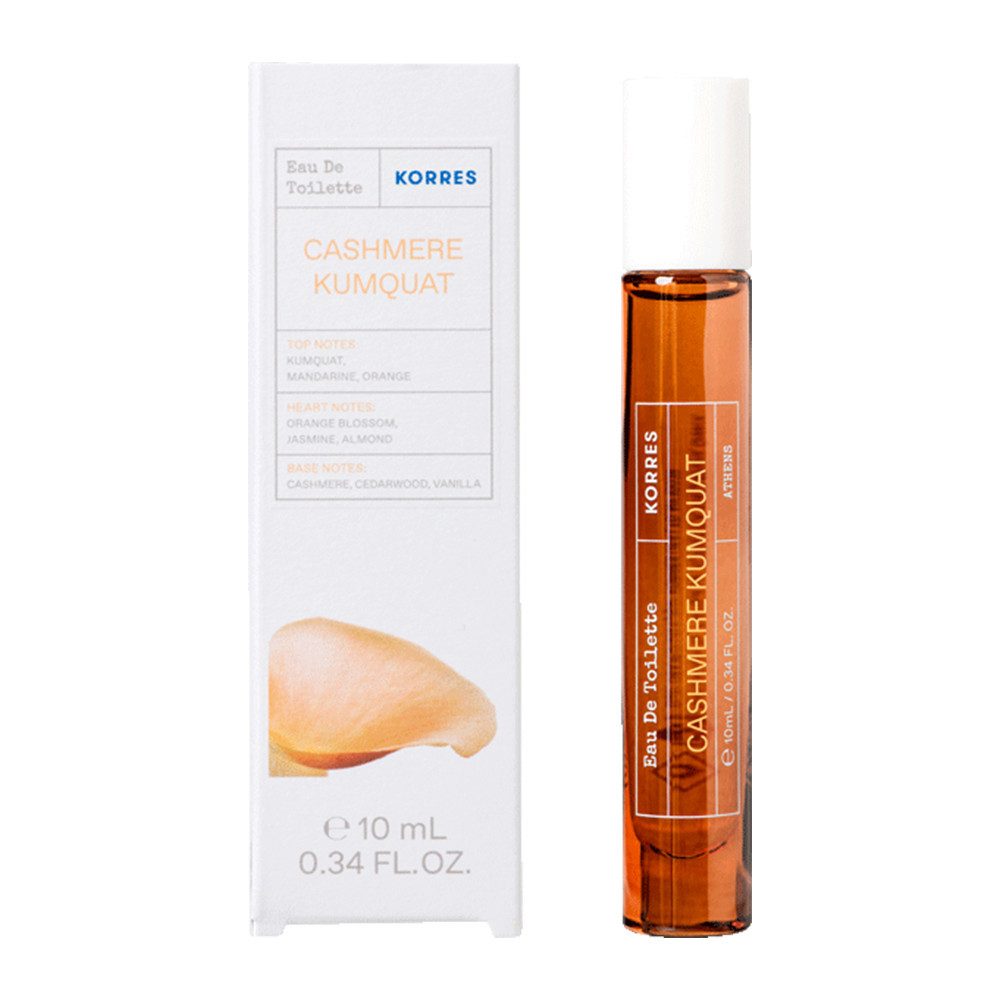 Korres Eau de Toilette Korres Cashmere Kumquat EdT Nat. Spray Deluxe Reisegröße 10ml, Deluxe Reisegröße für unterwegs