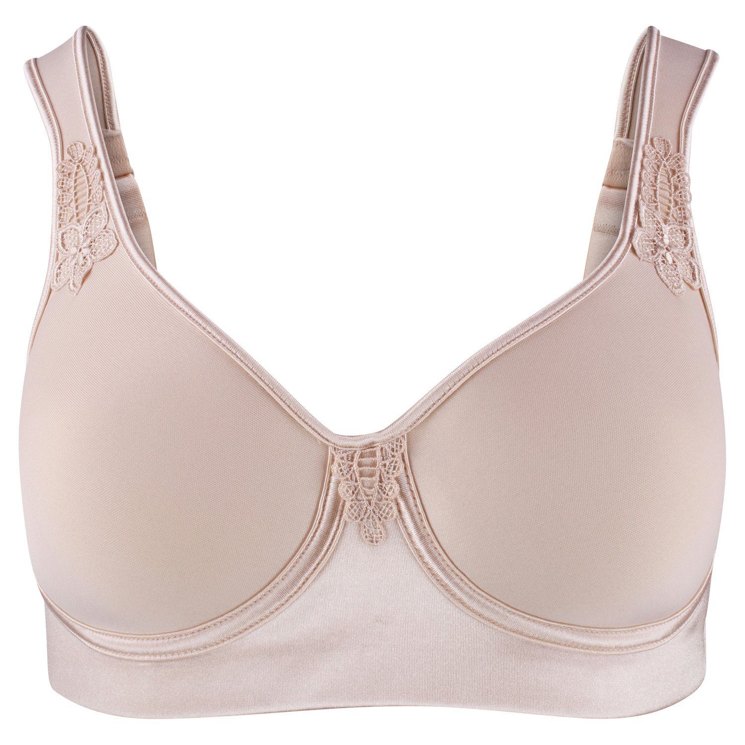 Viania Soft-BH 514973 Serie Bea ohne Bügel breite Komfortträger Spacercups Farbe Silk