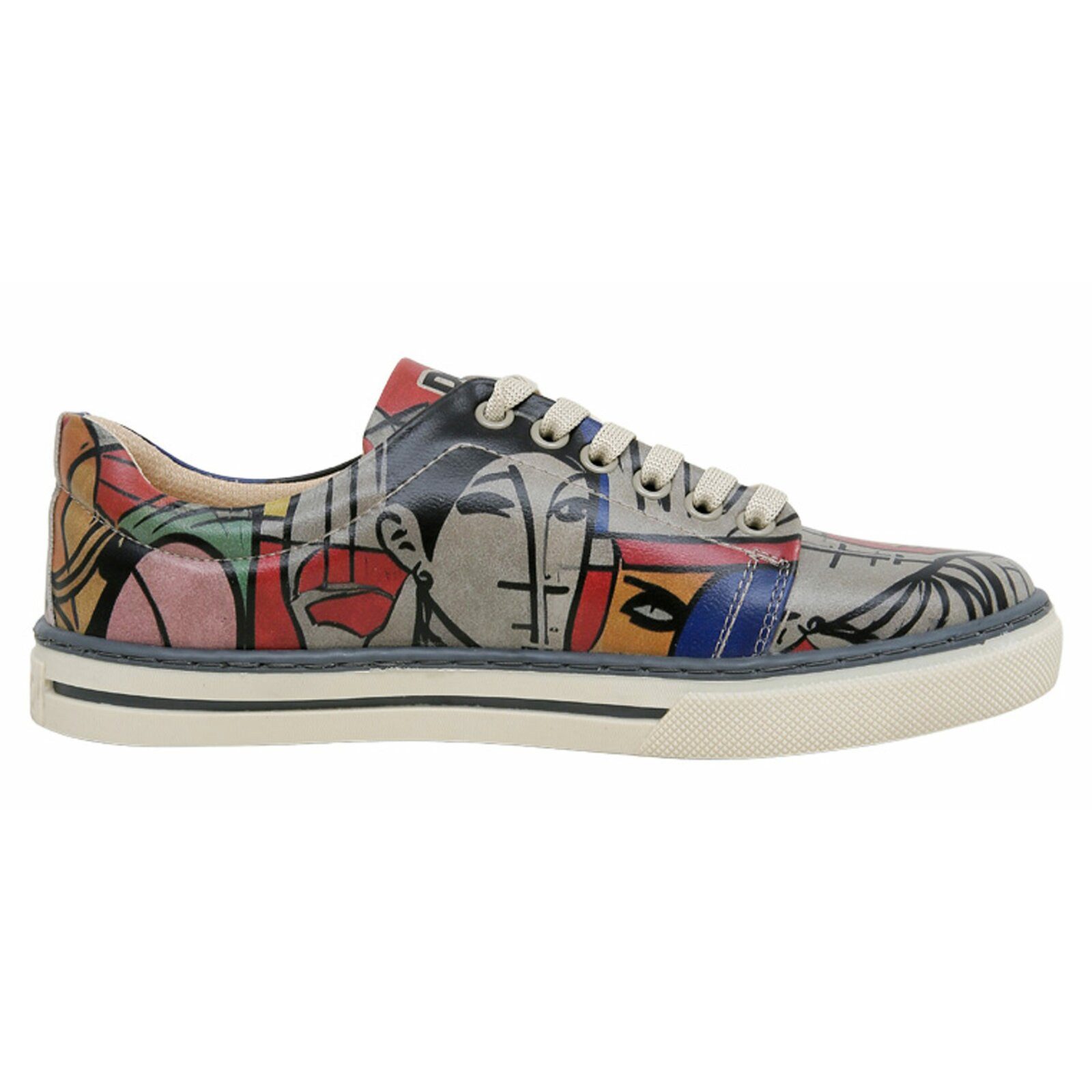 DOGO Classic Schnürsneaker Cubic Faces Damen Sneaker Sneaker Handgefertigt