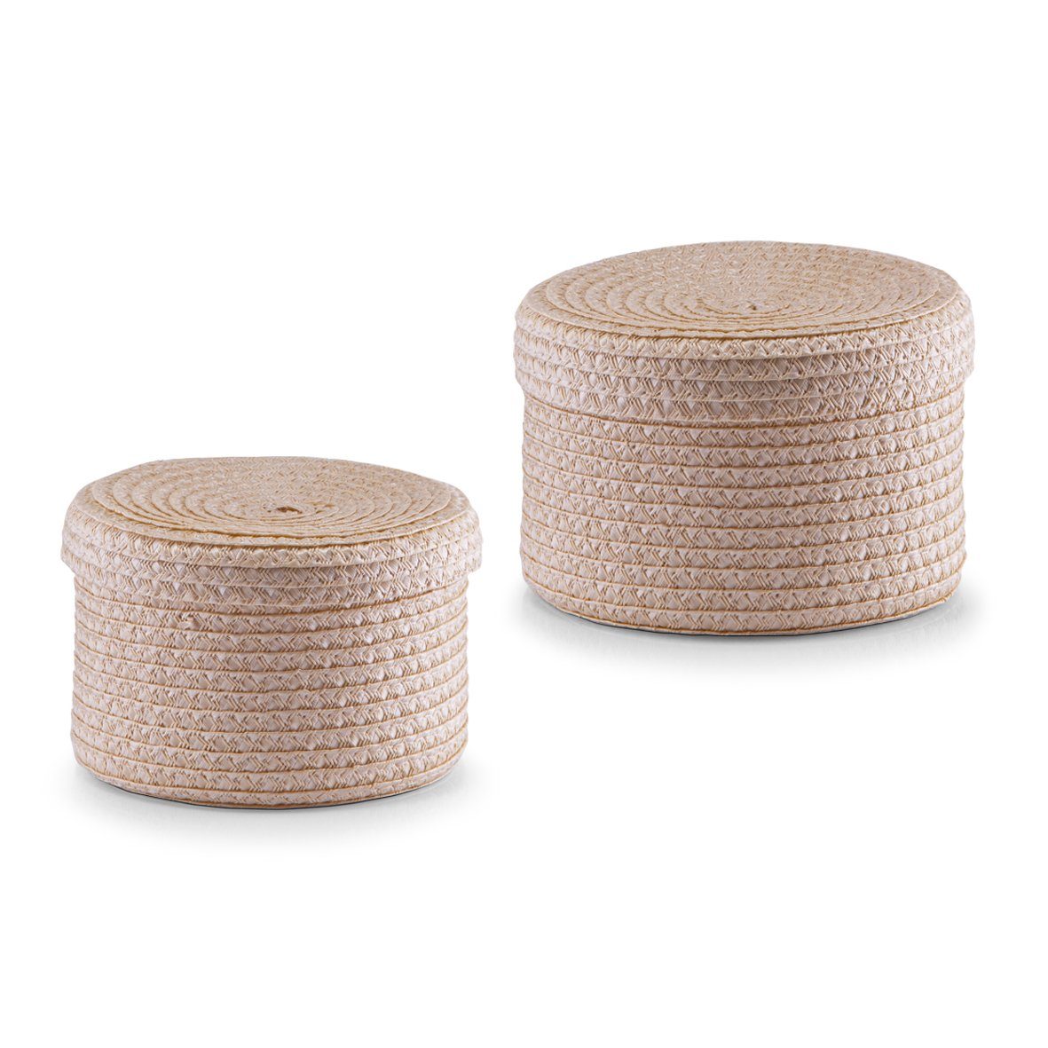 Aufbewahrungskorb Korb-Set m. Deckel