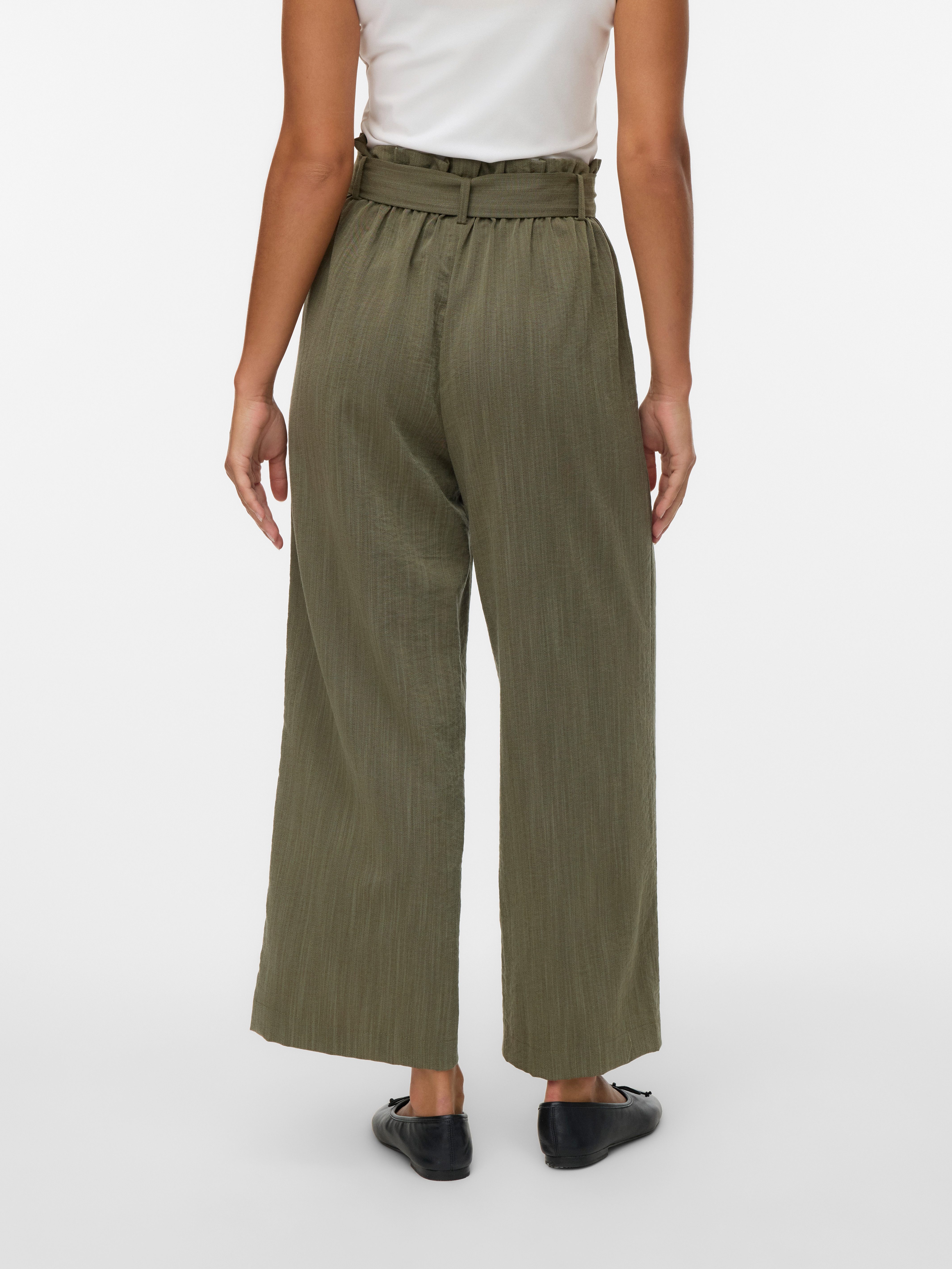 Vero Moda Paperbag-Hose VMSYDNEY HW PAPERBAG ANKLE PANT NOOS Materialmix