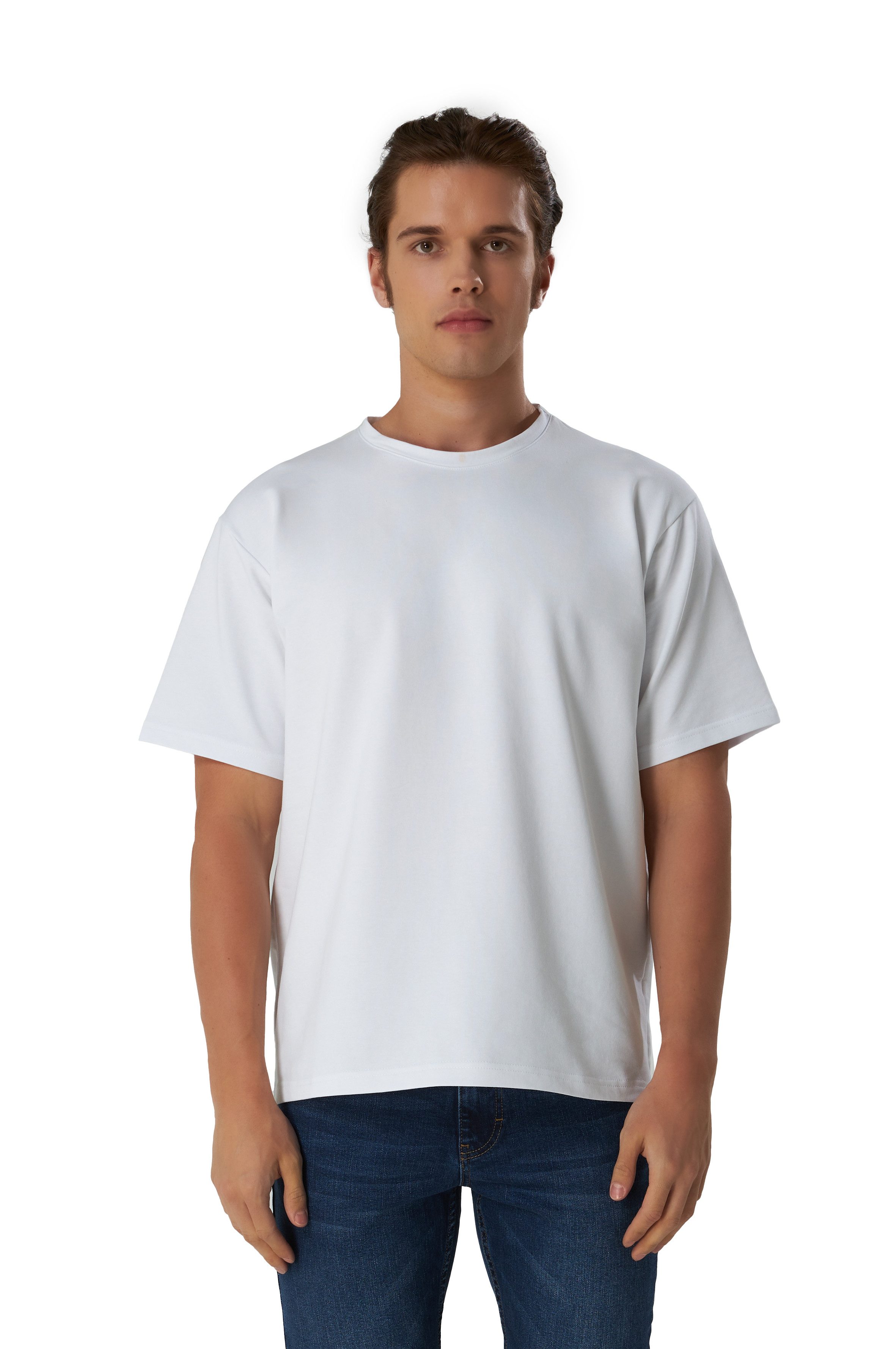 BLACKROCK T-Shirt Herren, Baumwolle Kurzarm Shirt Rundhals, Basic