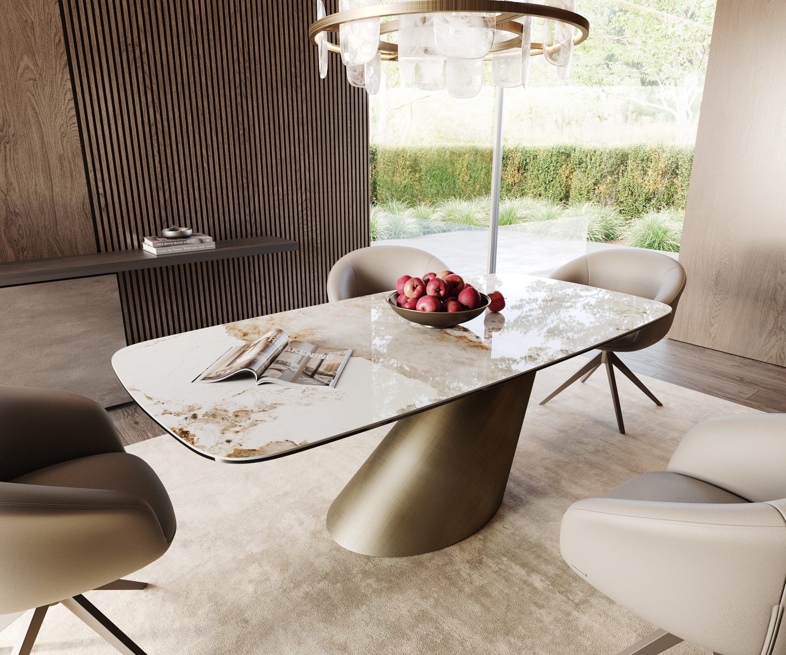 Beige Marmor Esstische online kaufen