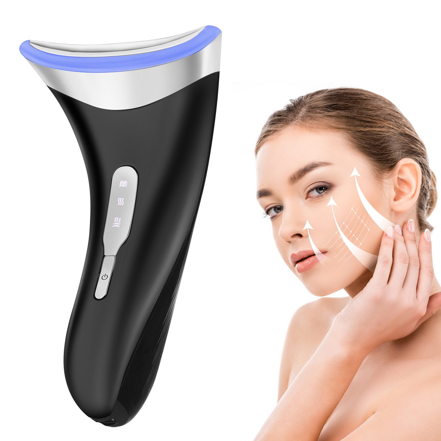 Nacken-Massagegerät 3-in-1-Beauty-Gerät, Gesichtspflege, Hals-Beauty-Gerät