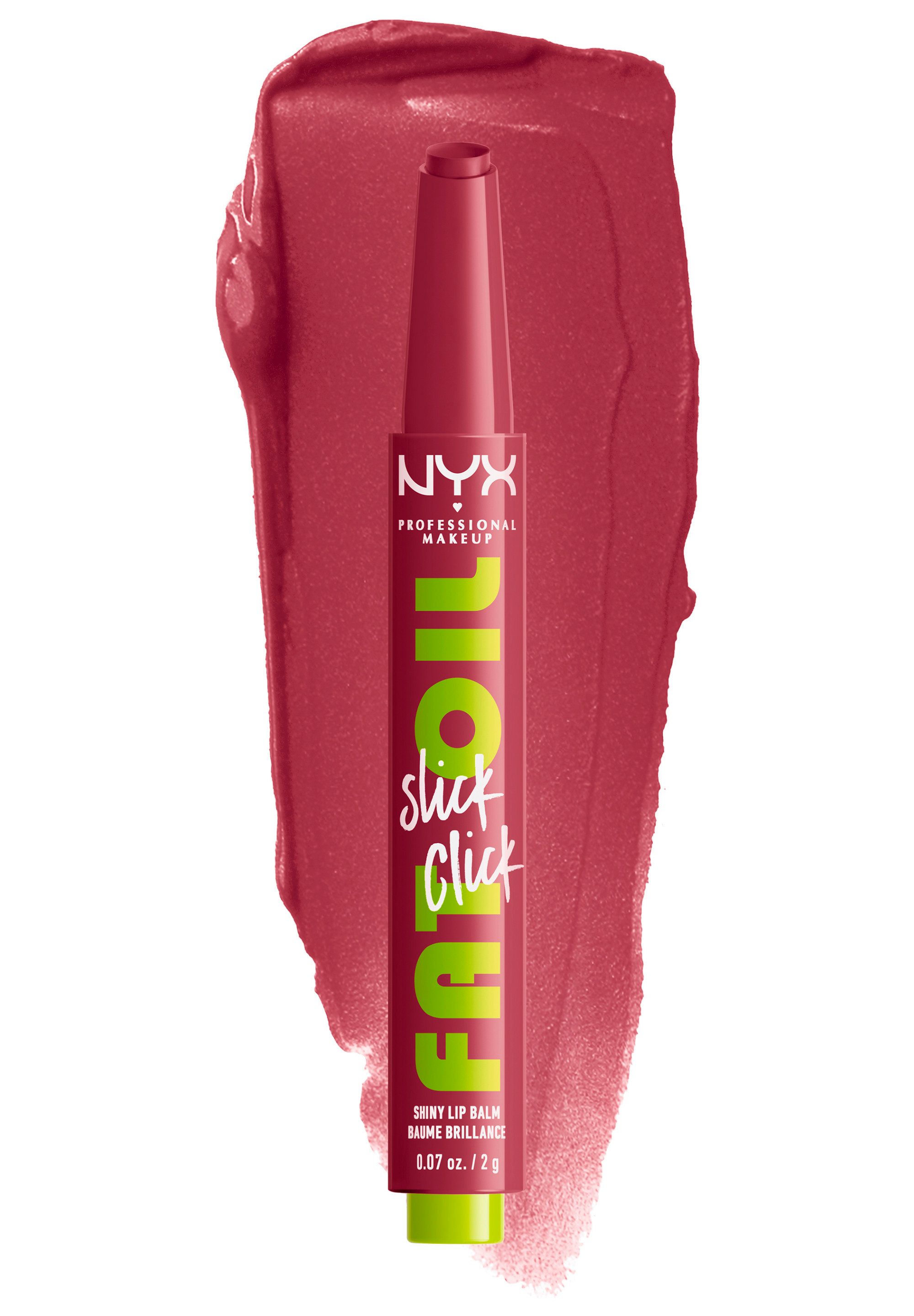 NYX PROFESSIONAL MAKEUP Lippenstift FAT OIL SLICK CLICK, leichter, aufbaubarer, pigmentierter Lip Balm