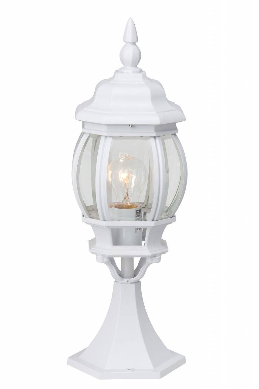 Brilliant Außen-Stehlampe Istria, Lampe Istria geeignet 1x A60, Außensockelleuchte 60W, E27, 50cm weiß