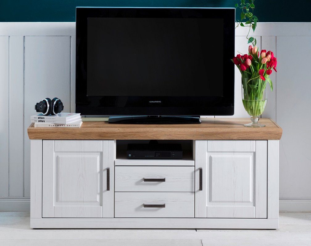MCA furniture Lowboard TV-Lowboard I Brixen, Landhaus modern, Pinie Aurelio / Grandson Oak