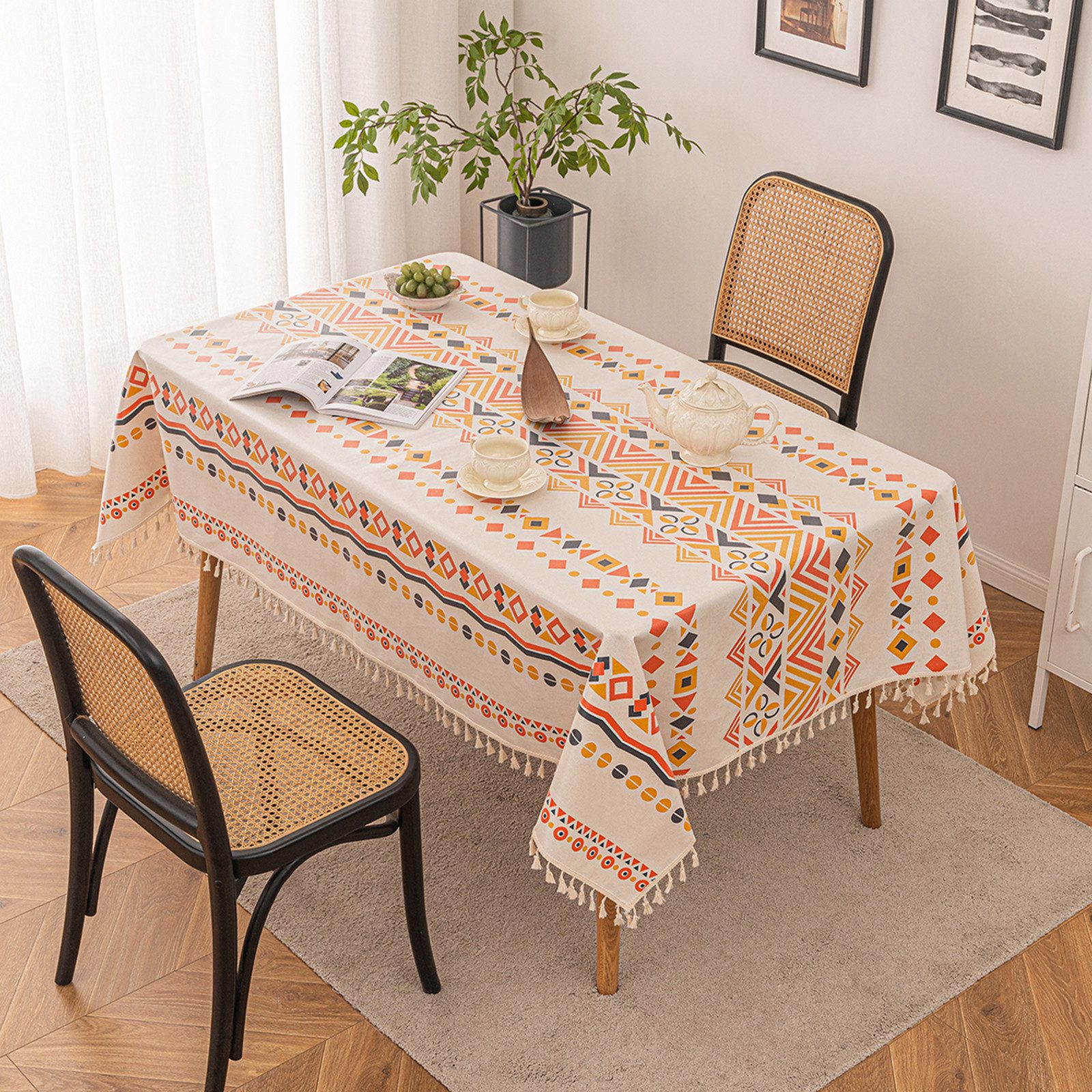 Tischdecke Outdoor Abwaschbar Tischdecke Boho Gartentischdecke Table Cloth