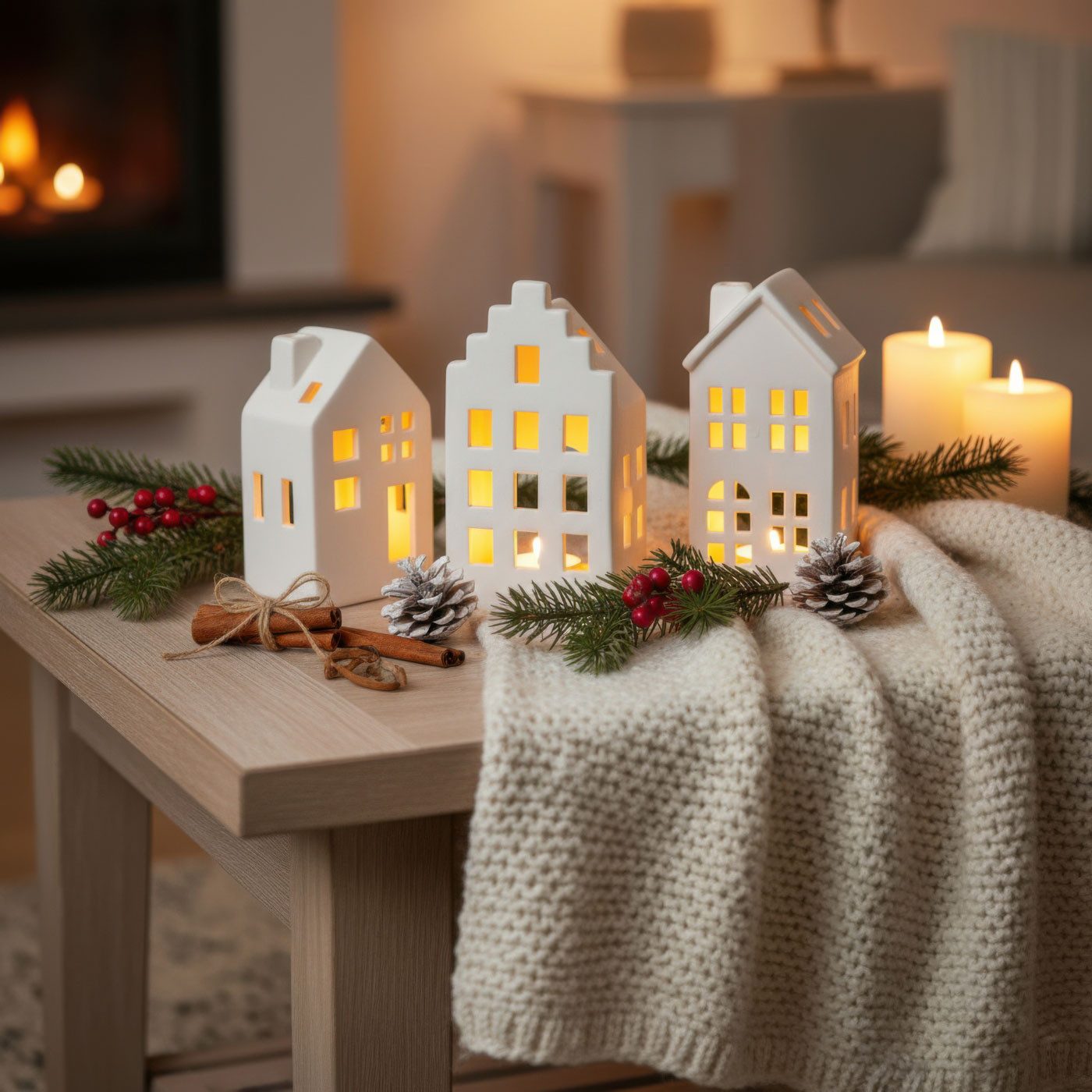 Levandeo® Teelichthalter, 3er Set Teelichthalter Weiß Haus Keramik Kerzenha günstig online kaufen