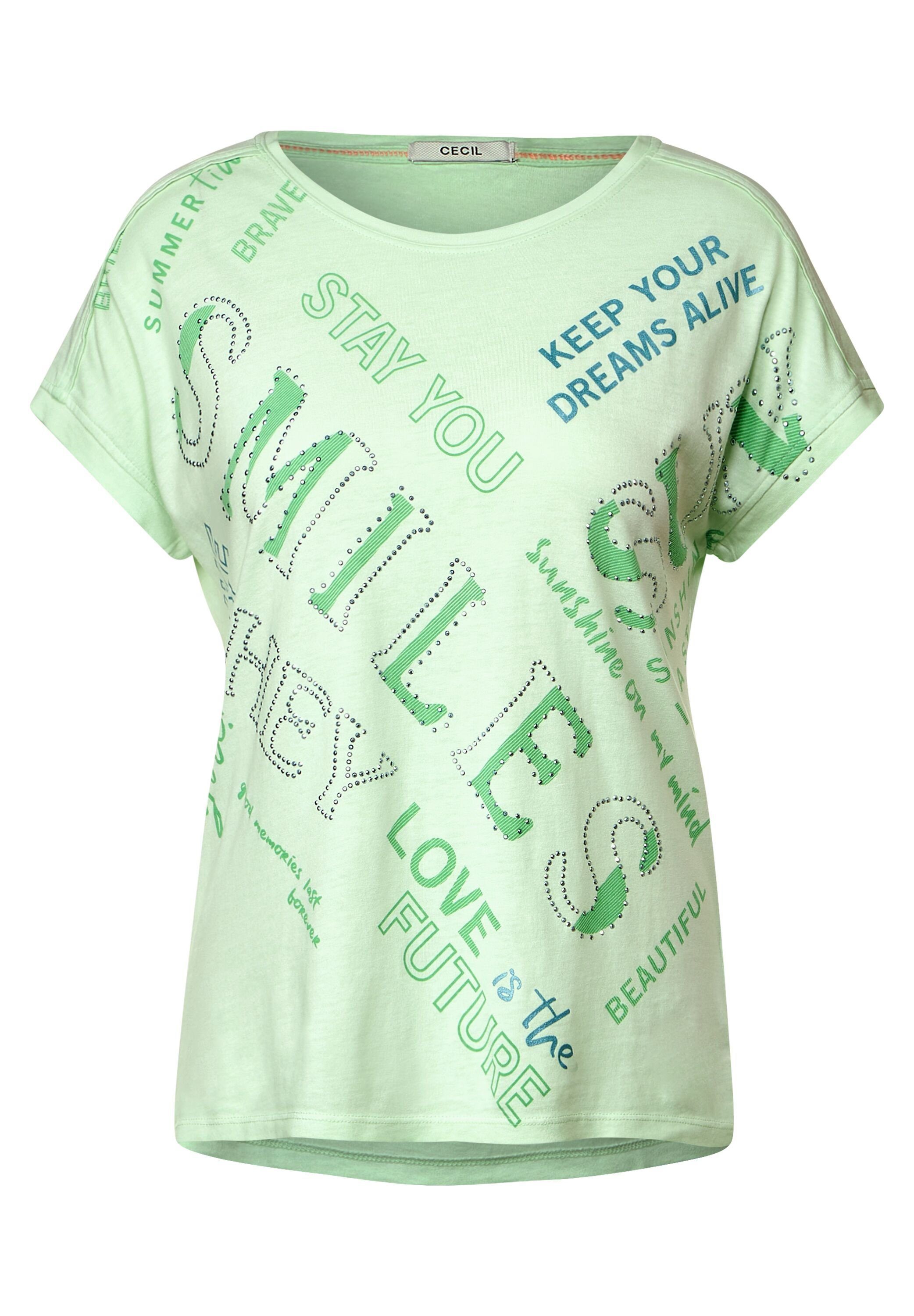 Cecil T-Shirt fresh salvia green | T-Shirts