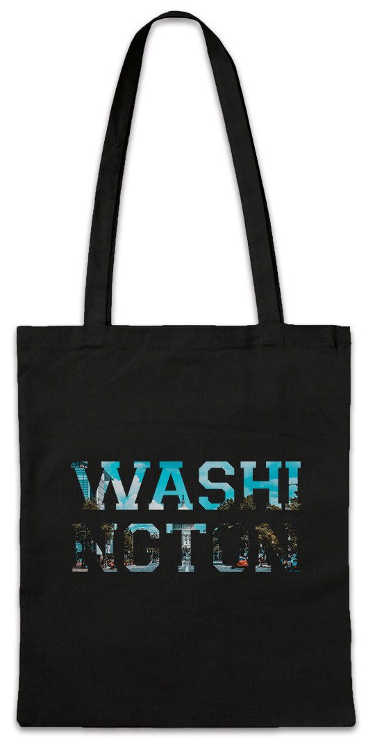 Beuteltasche Washington Stofftasche Capital D.C. DC Skyline Stadt City USA United